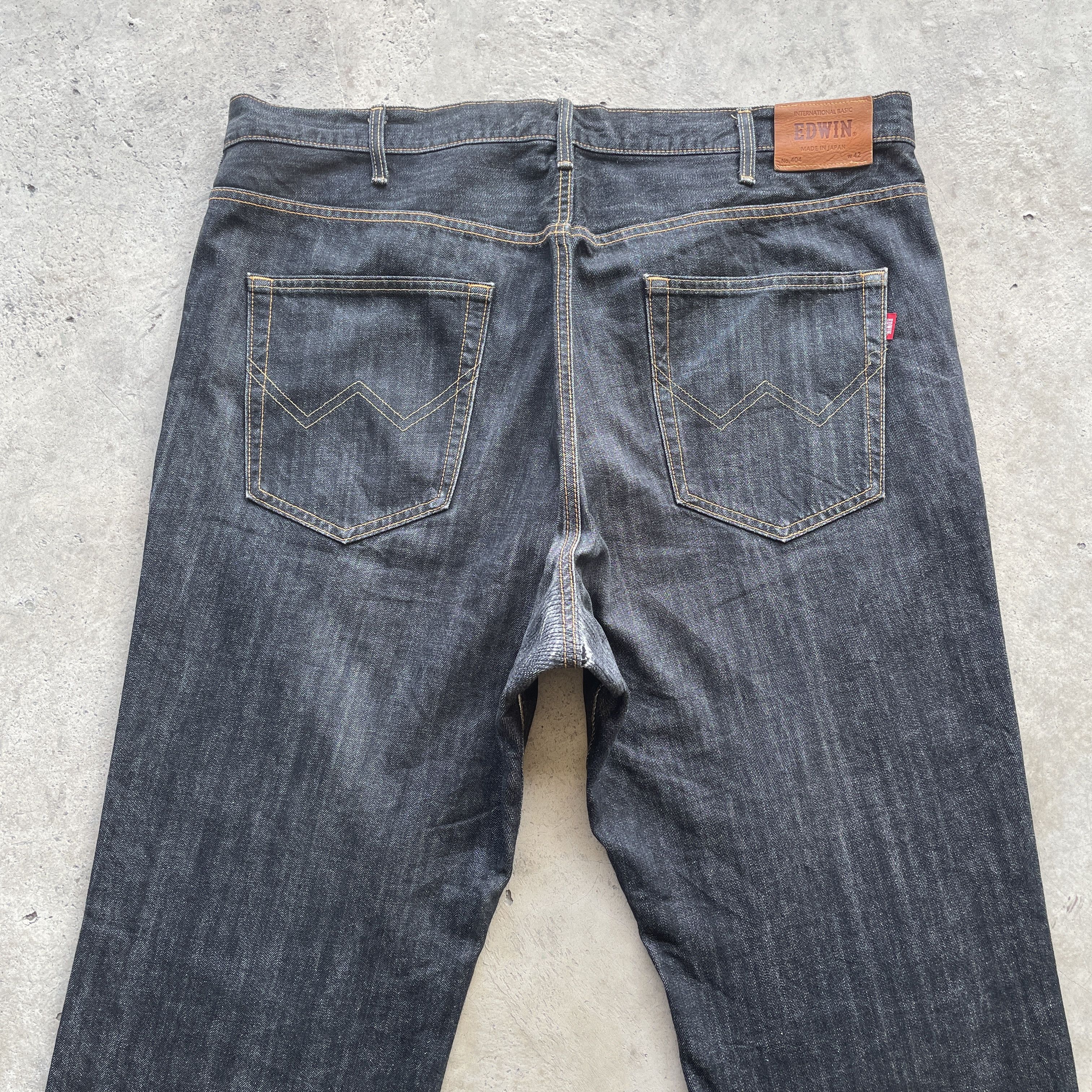 Edwin × Japanese Brand W42💥 Vintage Edwin 404 Made In Japan Black Jeans Pants Size US 42 / EU 58 - 12 Thumbnail