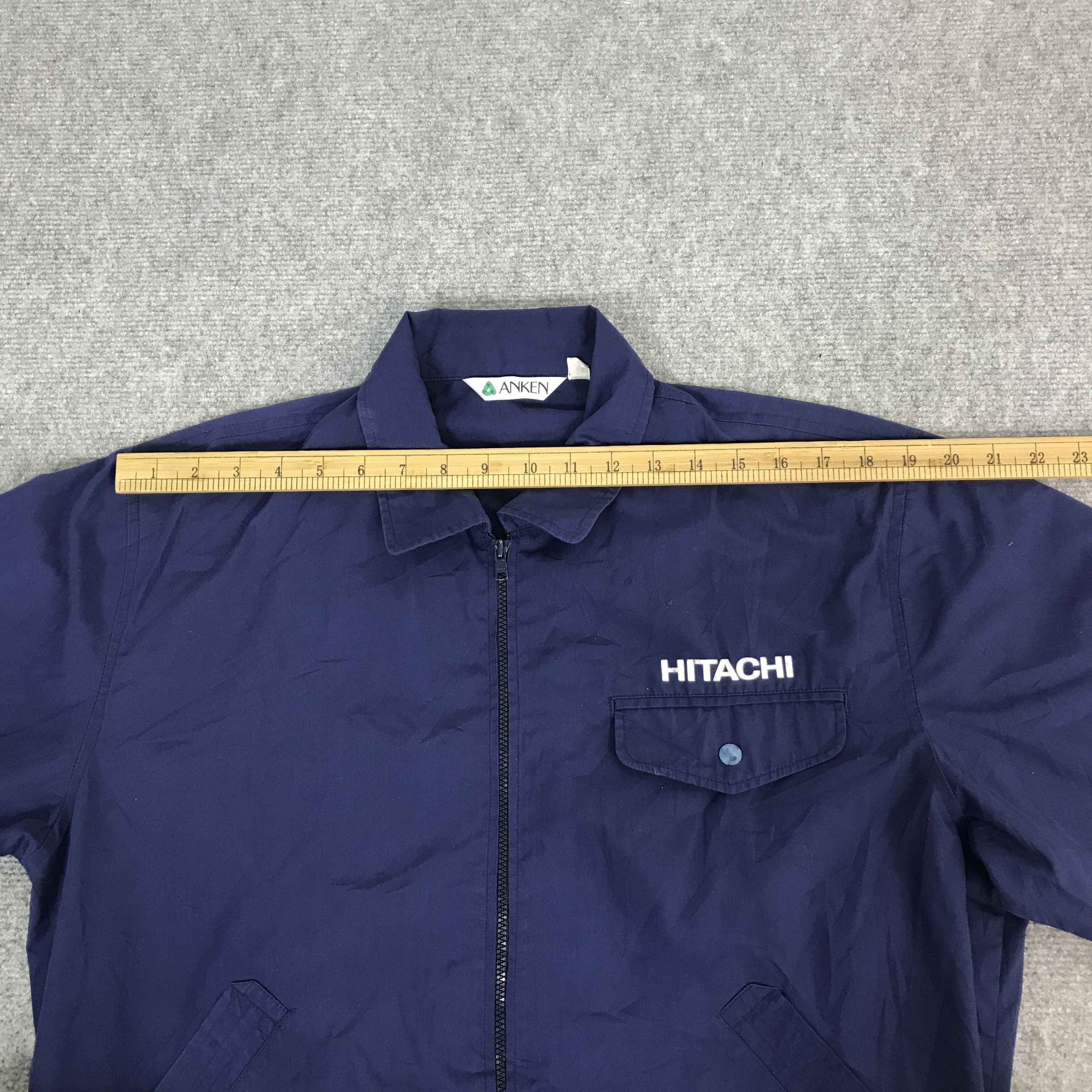 Japanese Brand VTG 90s HITACHI JAPAN BUIL CARE INDIGO JACKET Size US L / EU 52-54 / 3 - 6 Thumbnail