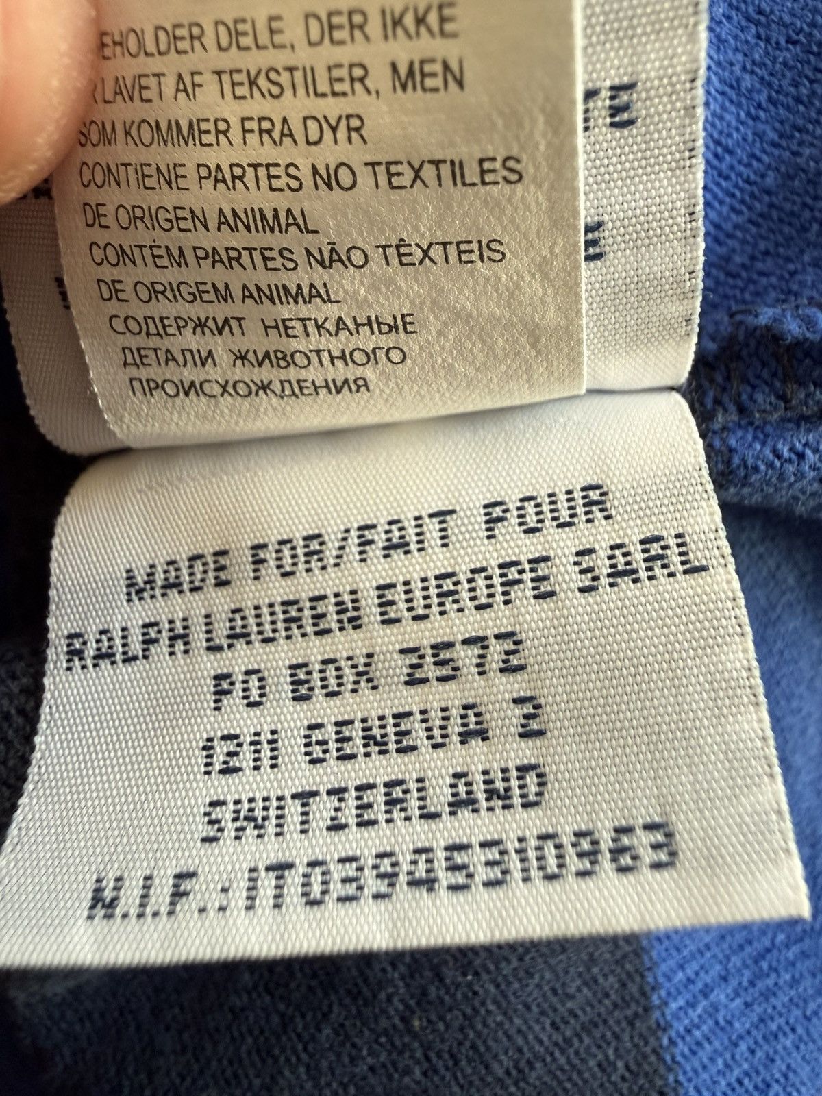 90S Vintage Polo Ralph Lauren Classic Striped Rugby T-Shirt