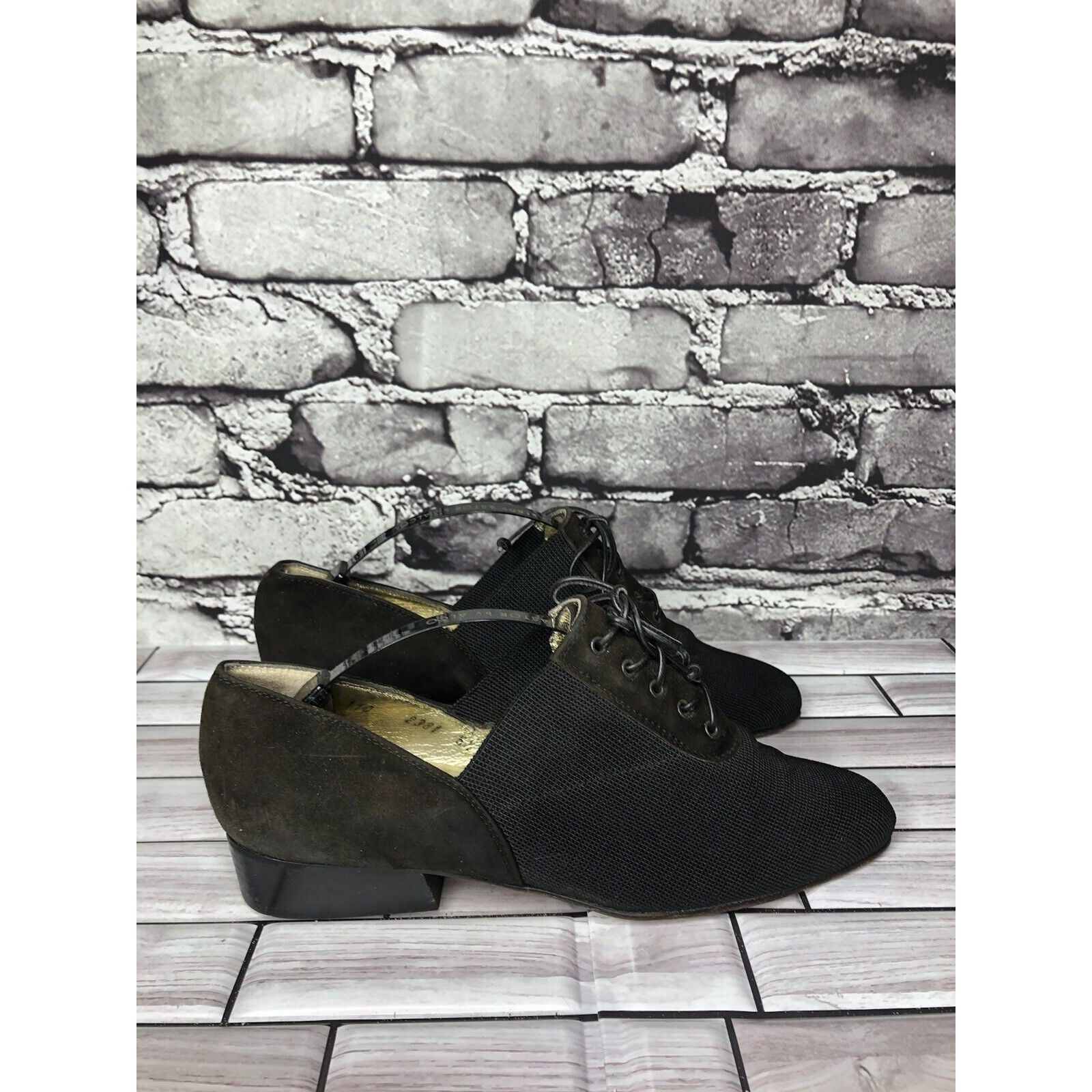 Walter Steiger Walter Steiger Black Suede Leather Lace Up Low Heel Oxfords Size US 5.5 / IT 35.5 - 18 Thumbnail