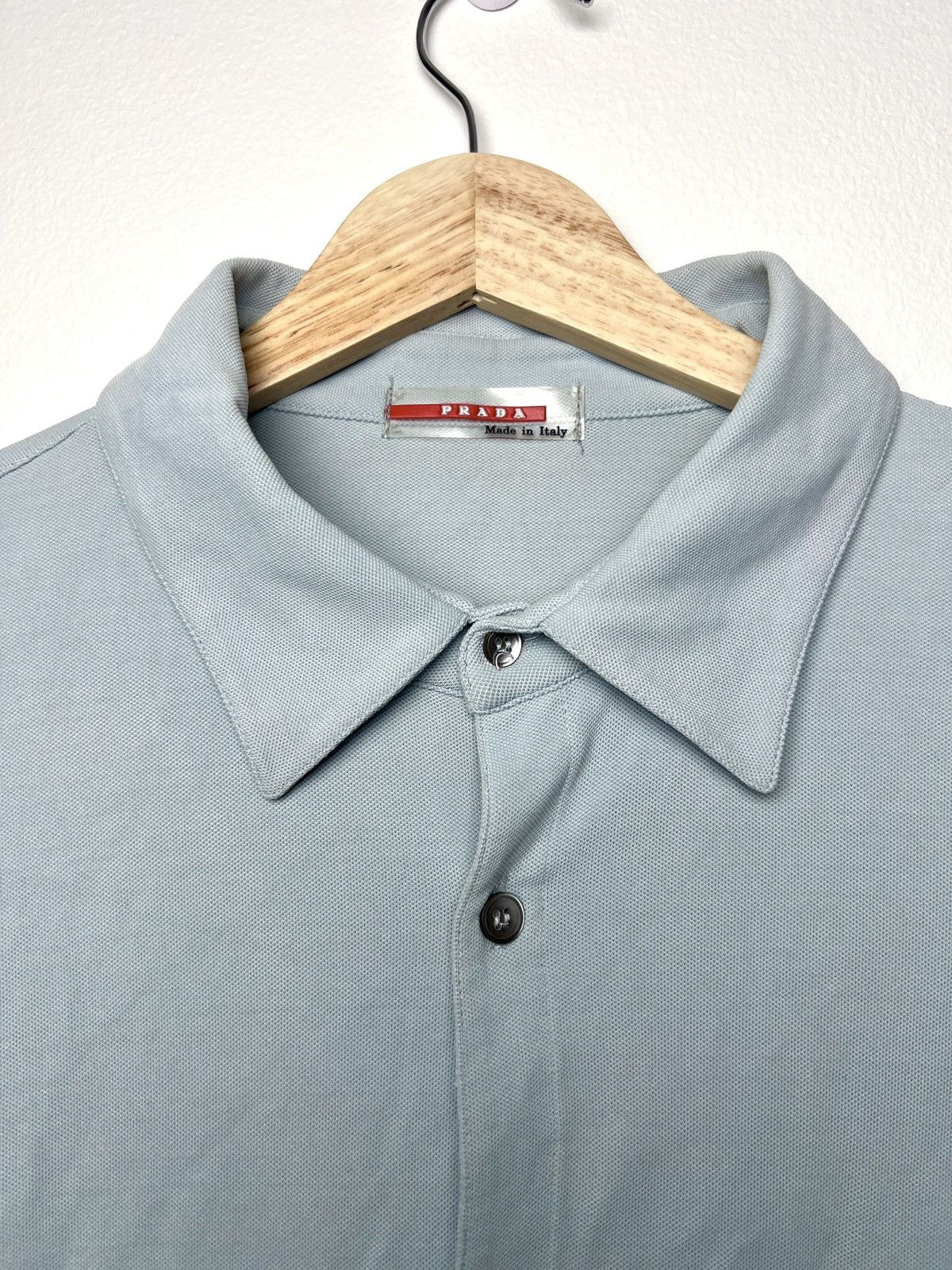 Prada Vintage pastel blue Prada polo shirt Size US M / EU 48-50 / 2 - 3 Thumbnail