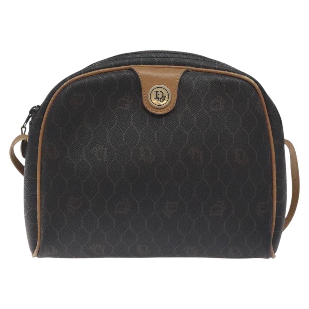 Dior DIOR Honeycomb Canvas Shoulder Bag Pvc Leather Black Gold Size ONE SIZE - 2 Thumbnail