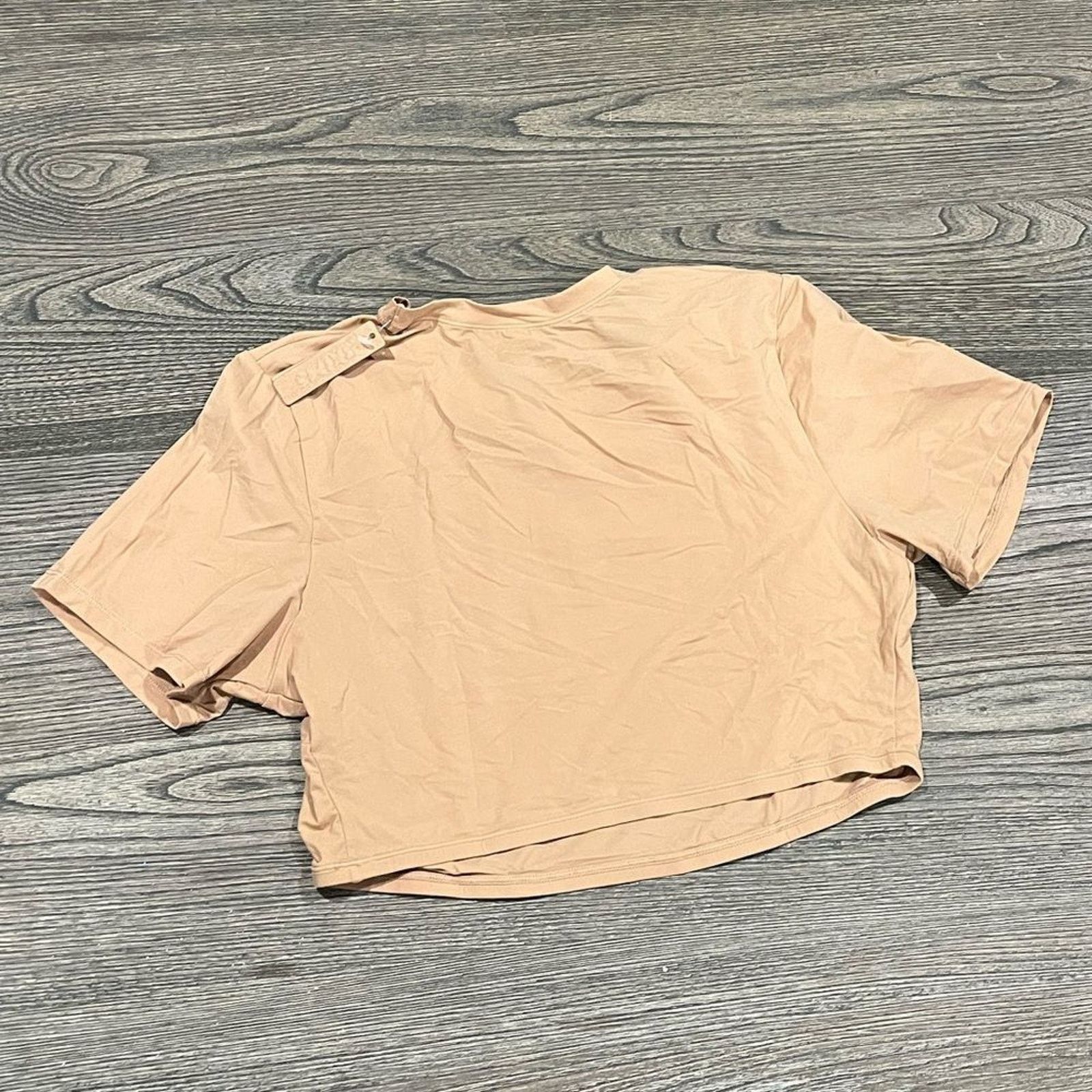 SKIMS NWT Skims Fits Everybody Super Cropped T-Shirt Ochre 2X Size XXL / US 16-18 / IT 52-54 - 4 Thumbnail