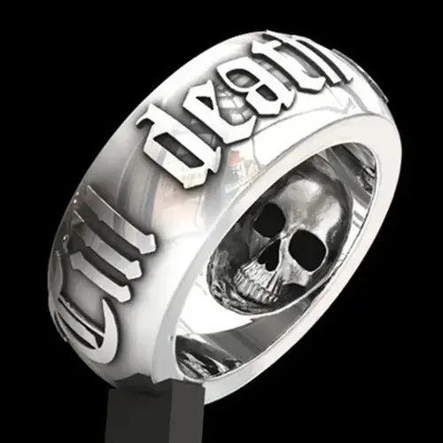 Ring Of Fire Till Death Ring Size 7 8 9 10 Size ONE SIZE - 2 Thumbnail