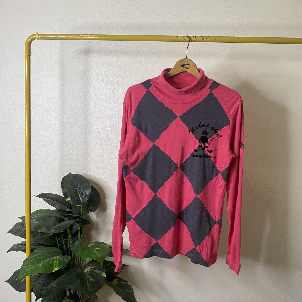 Takeo Kikuchi TK Quilted Turtle Neck Women Ls T Shirt Size M / US 6-8 / IT 42-44 - 1 Thumbnail