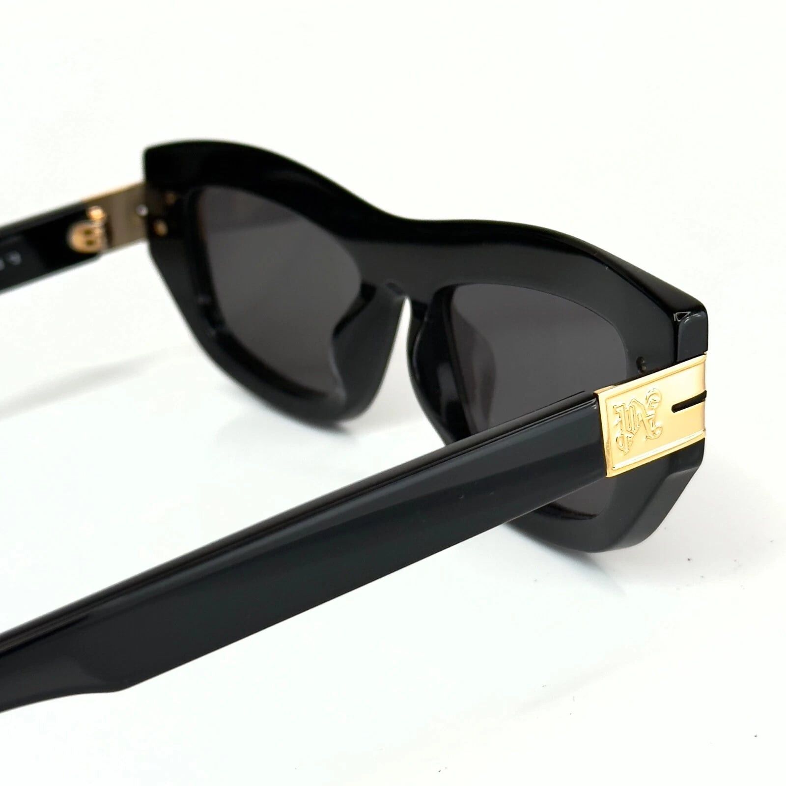 Palm Angels PALM ANGELS PERI10E 10E CLAIRE Black Geometric Sunglass Size ONE SIZE - 3 Thumbnail