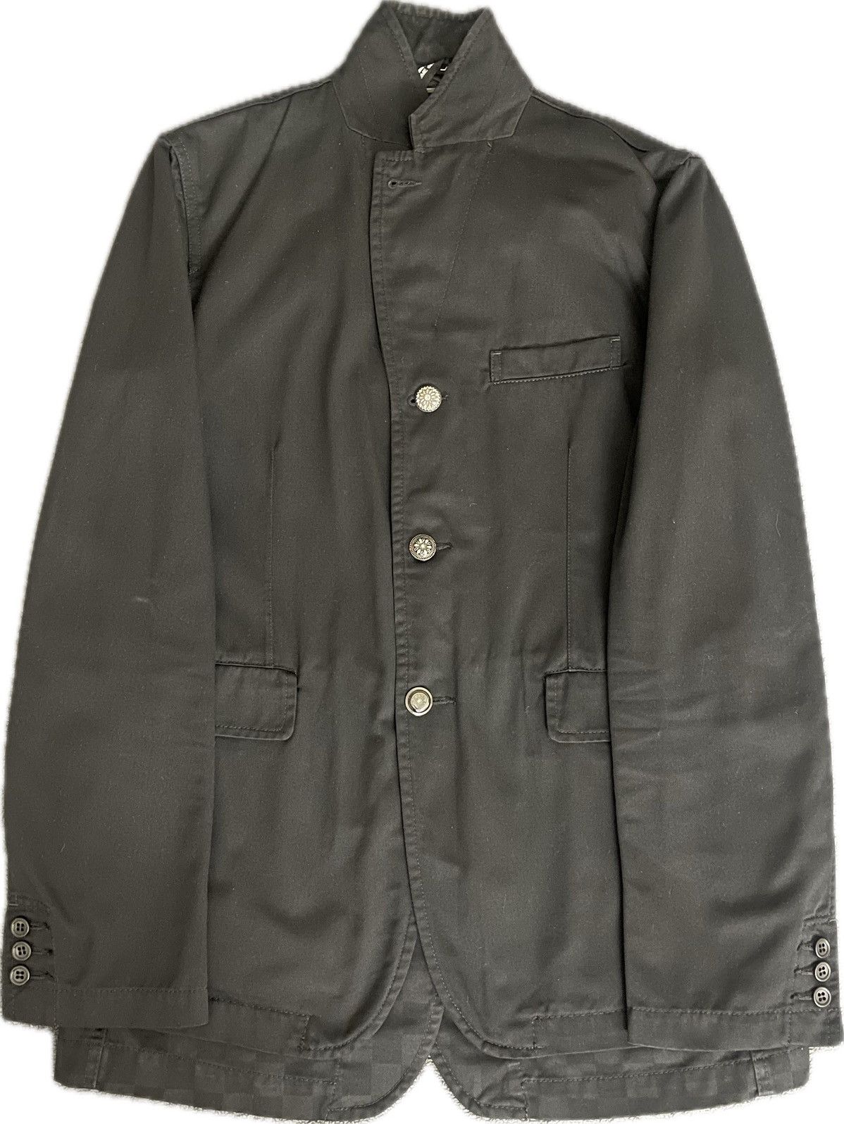 Comme des Garçons Black F/W 2014 Layered Check Print Blazer