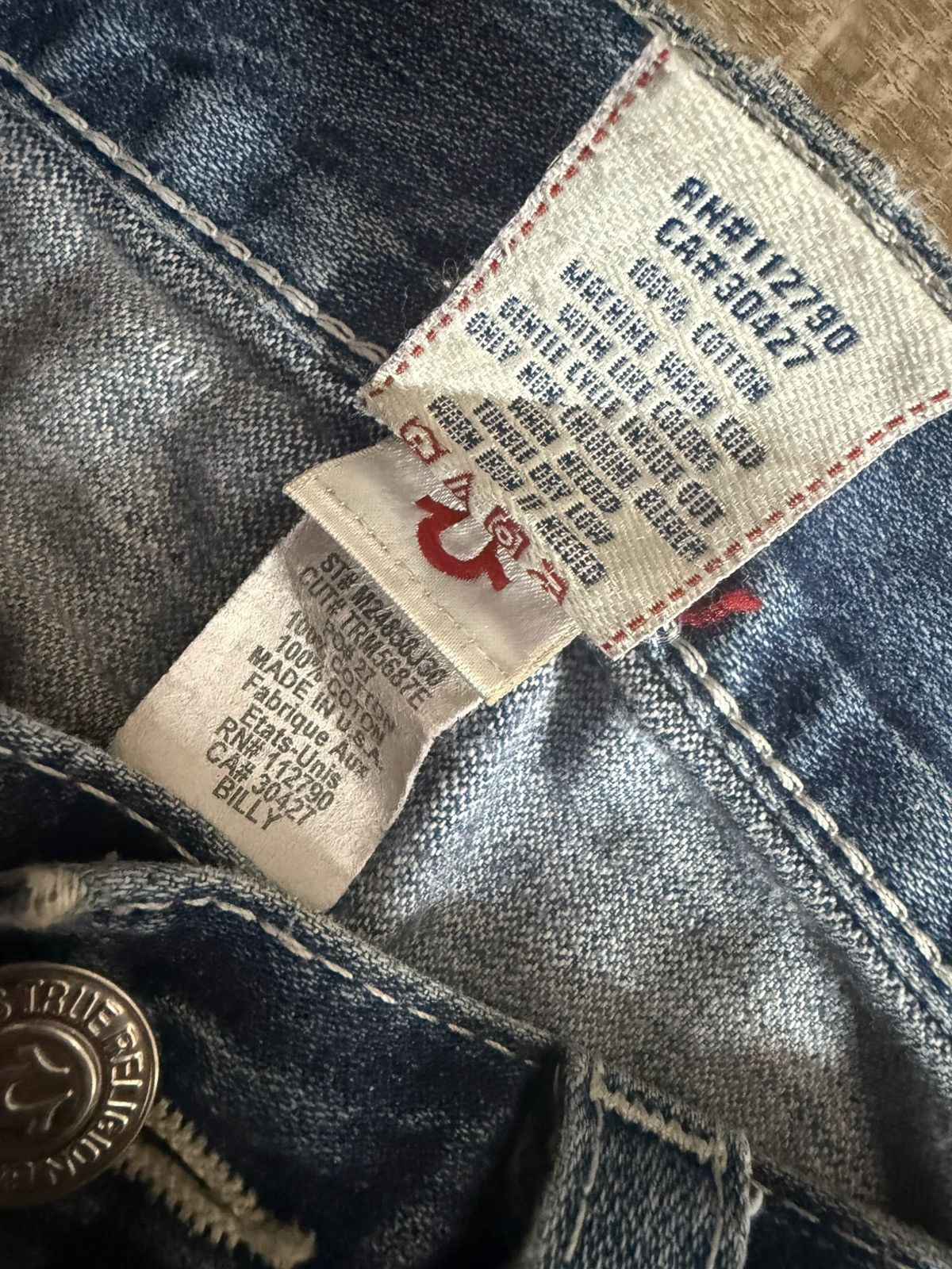 True Religion true religion jeans skull tag, vintage Size US 31 - 5 Thumbnail