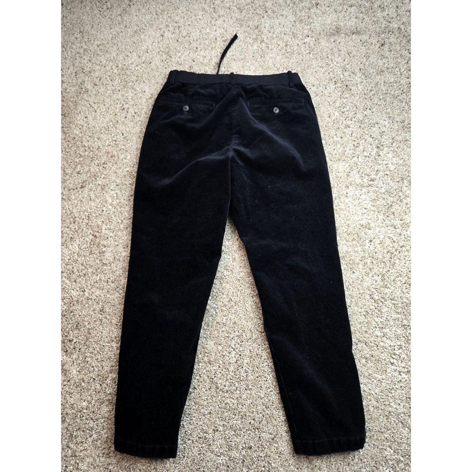 Uniqlo Uniqlo Corduroy Jogger Pants Mens S Black Elastic Waist Drawstring Tapered Size US 29 - 5 Thumbnail