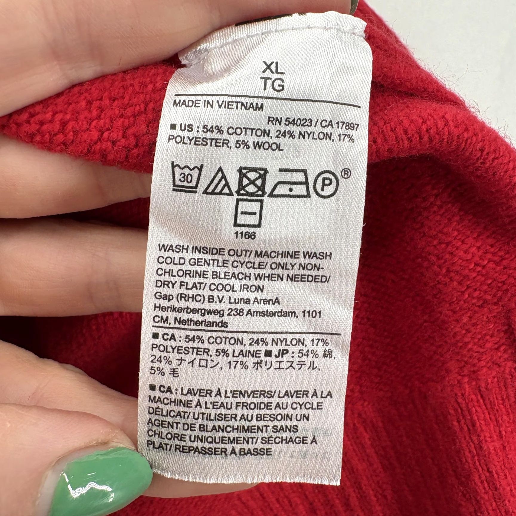 Banana Republic Banana Republic Sweater Womens XL Red Mock Neck Oversized Dolman Knit Pullover Size XL / US 12-14 / IT 48-50 - 6 Thumbnail
