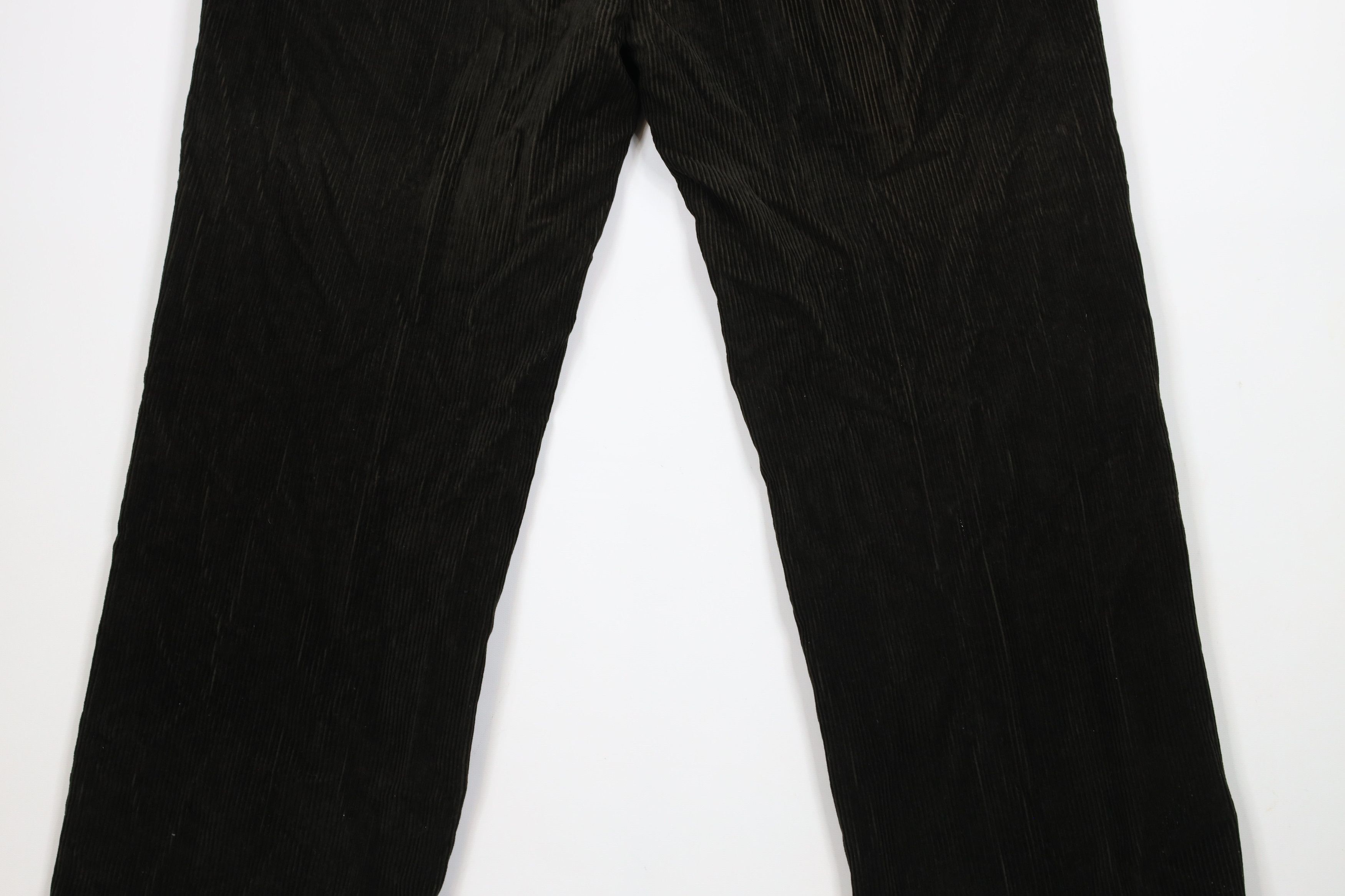 Nautica × Vintage Vintage Nautica Pleated Wide Leg Corduroy Pants Dark Green Size US 36 / EU 52 - 14 Thumbnail