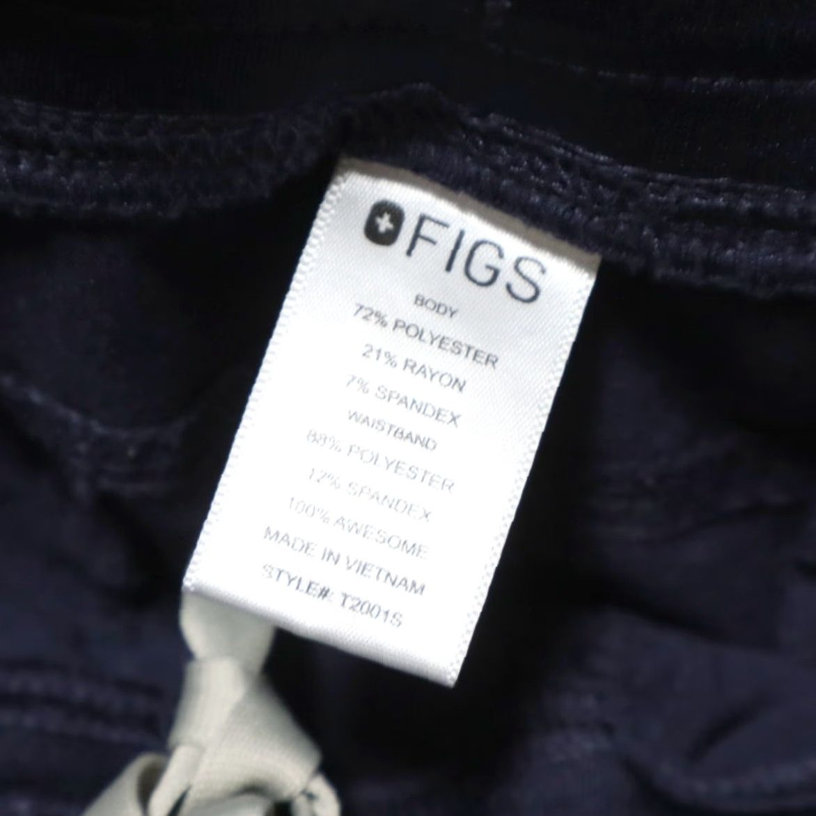 Vintage Figs Stretch Axim Scrub Polyester Woven Cargo Navy Women's MS Cargo Pants Size 32" / US 10 / IT 46 - 5 Thumbnail