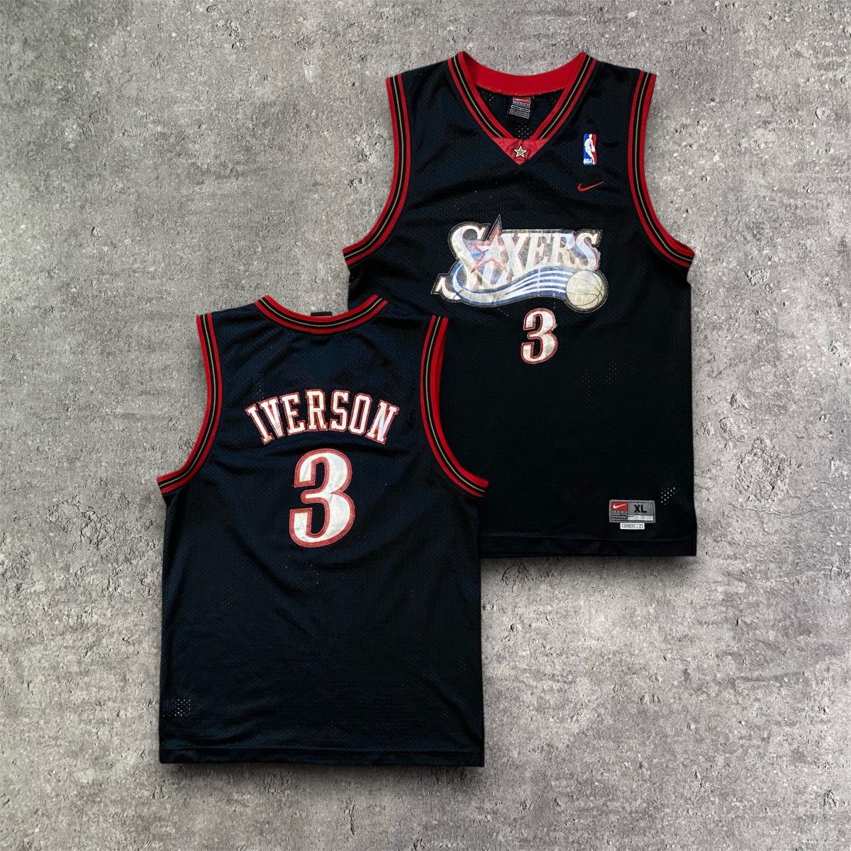 NBA Nike NBA Allen Iverson #3 Philadelphia 76ers Sixers Jersey Size US XL / EU 56 / 4 - 1 Thumbnail