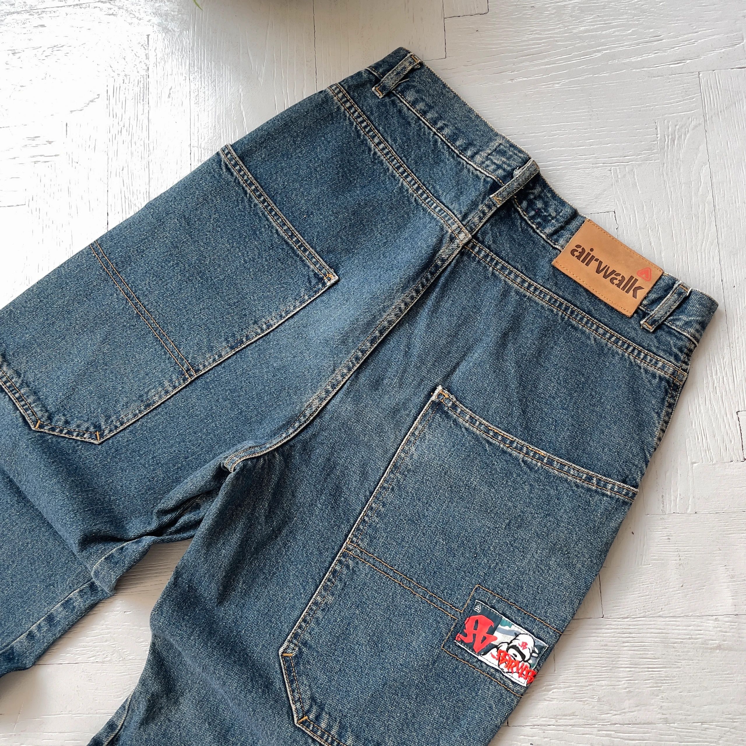 Airwalk Airwalk Baggy Denim Skater Jeans JNCO Style Size US 30 / EU 46 - 3 Thumbnail