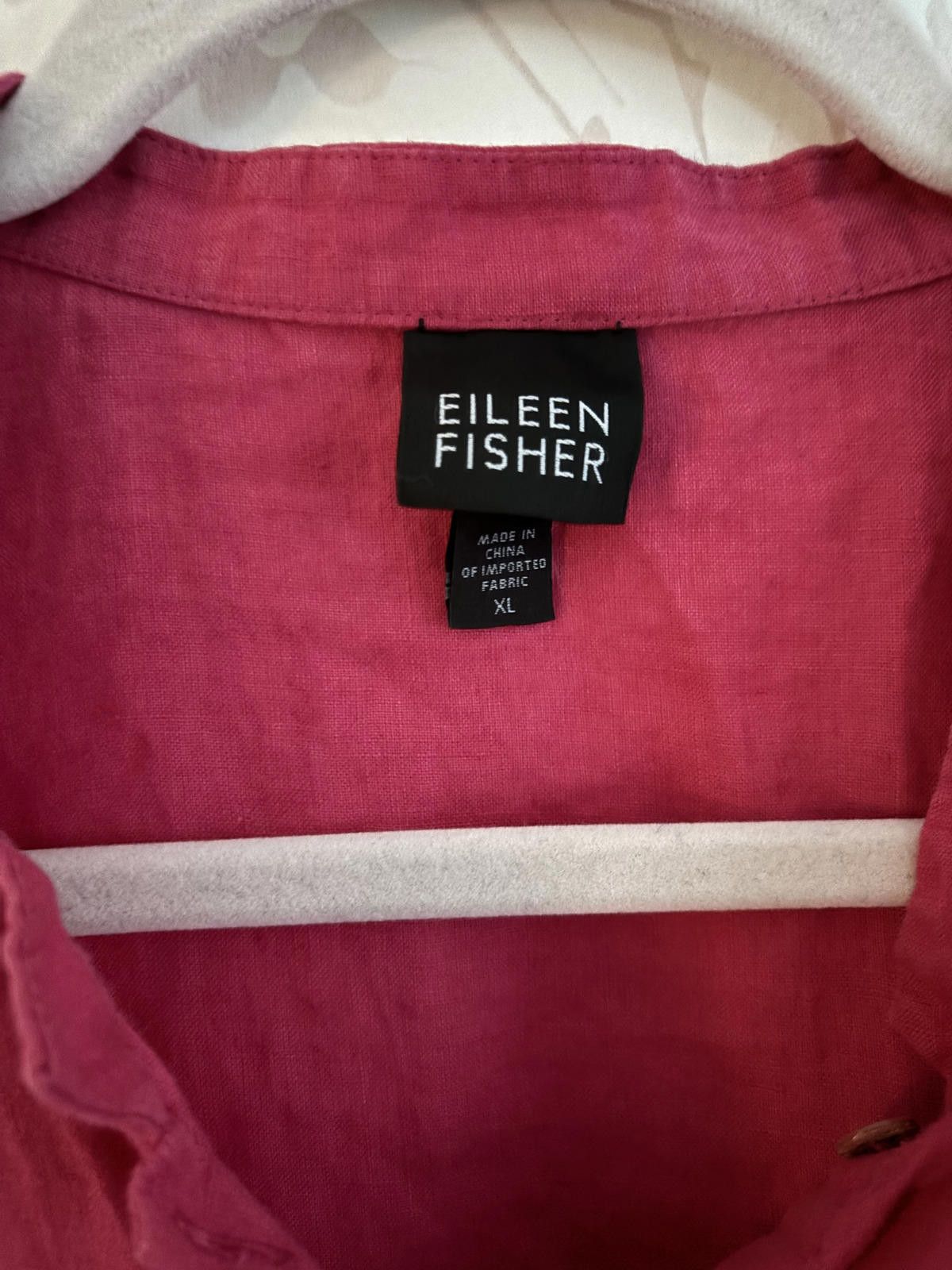 Eileen Fisher Eileen Fisher Women's Button-Up Irish Linen Blouse - XL Size XL / US 12-14 / IT 48-50 - 4 Thumbnail