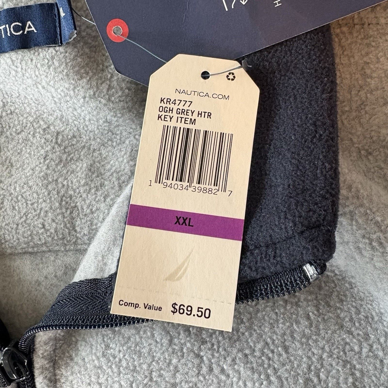 Nautica Nautica Fleece Full Zip Jacket Size US XXL / EU 58 / 5 - 5 Thumbnail