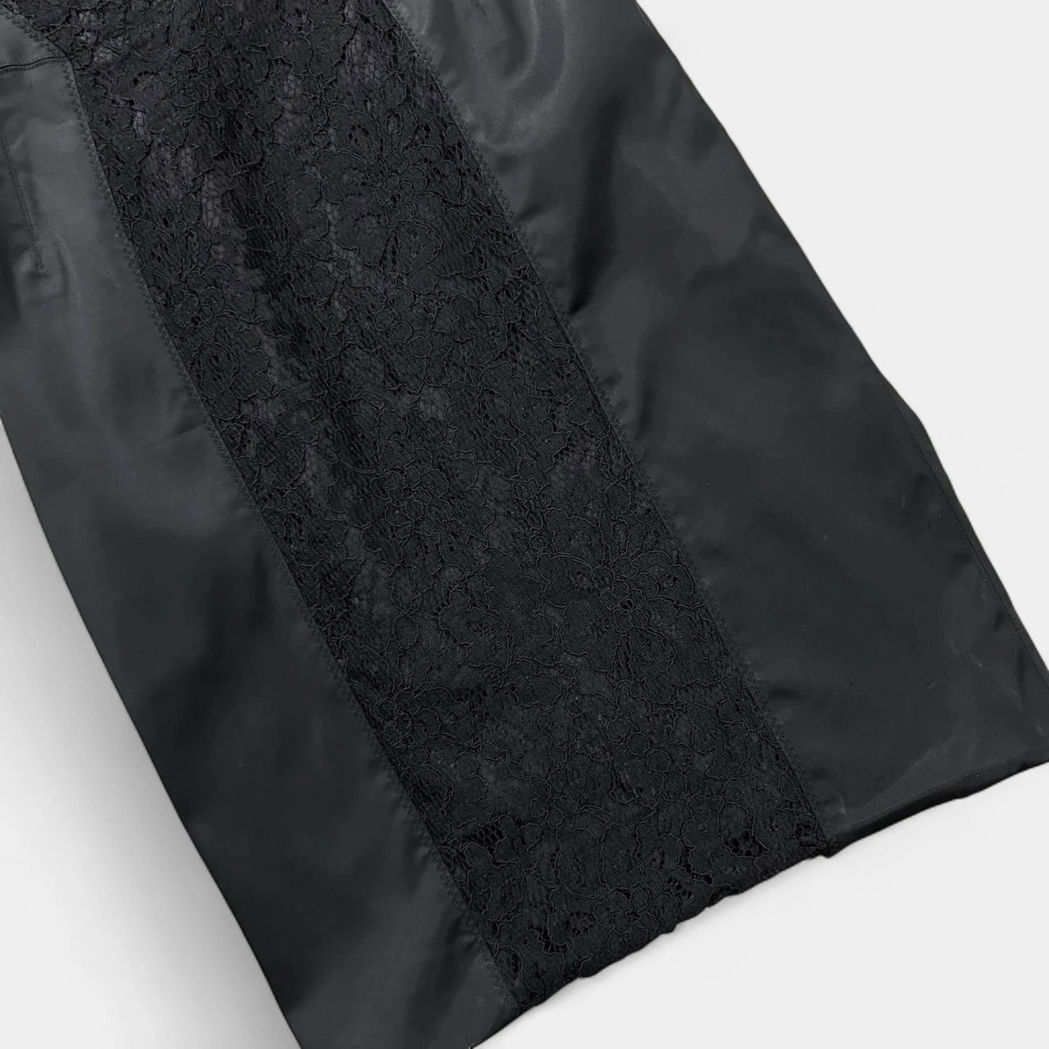 Dolce & Gabbana Dolce & Gabbana 2000's Lace-Panel Slip Dress Size S / US 4 / IT 40 - 3 Thumbnail