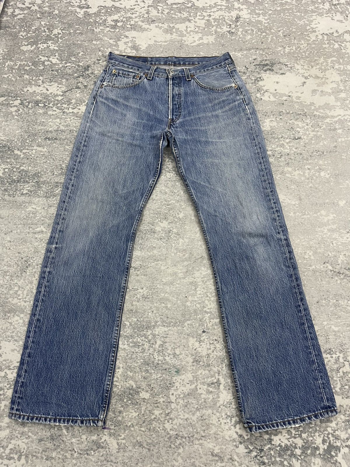 Thrashed Vintage Levi’s 501 Destructed Light Wash