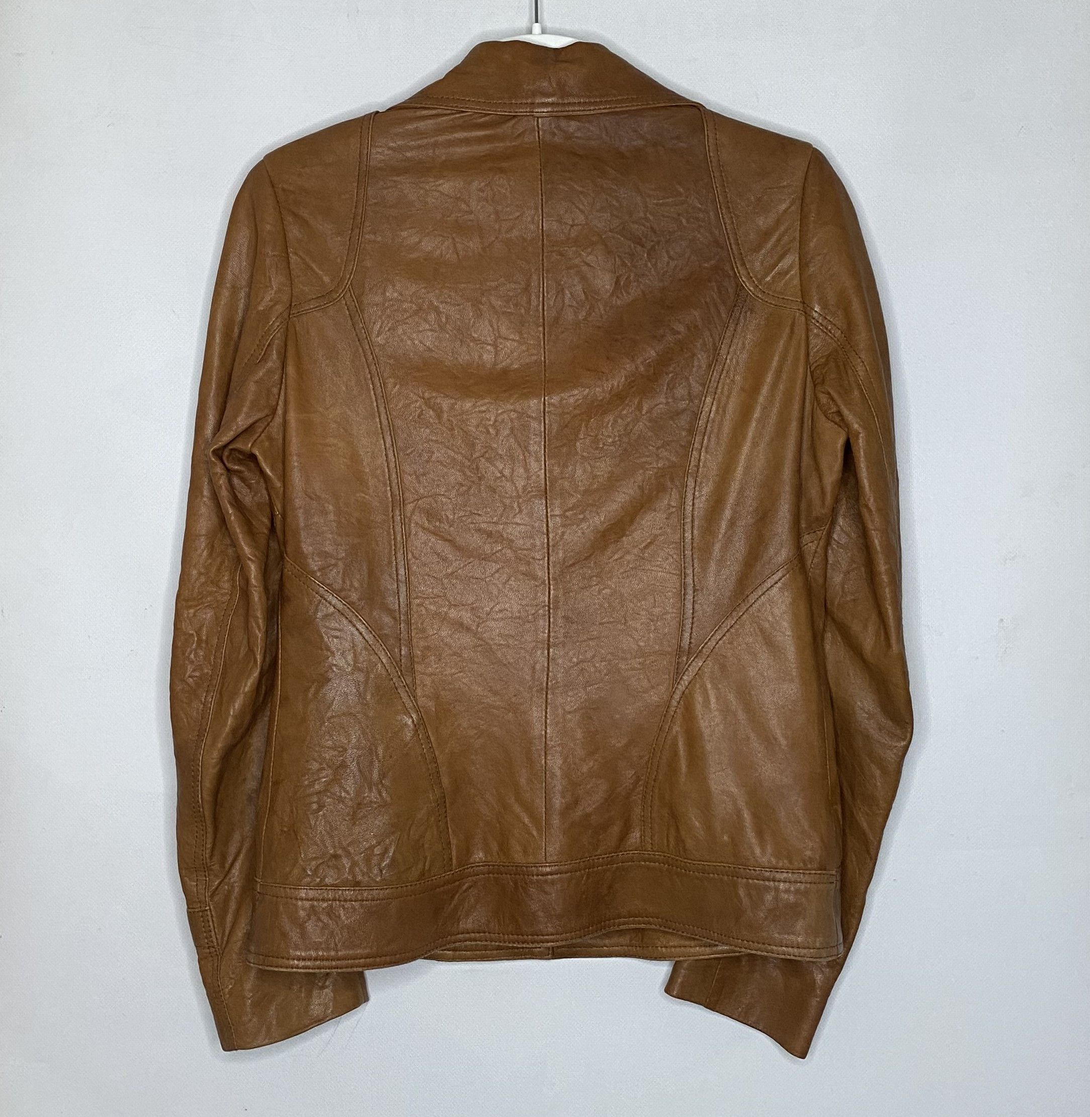 Dolce & Gabbana × Vintage DOLCE & GABBANA LEATHER JACKET AUTHENTIC WOMEN SIZE 38 Size XS / US 0-2 / IT 36-38 - 2 Thumbnail