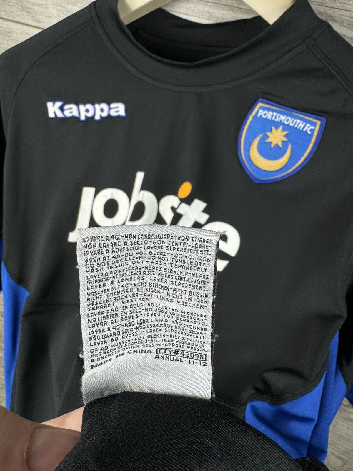 Kappa × Vintage ⚽️Portsmouth FC Football Shirt Soccer Kappa Jersey Size US XL / EU 56 / 4 - 7 Thumbnail