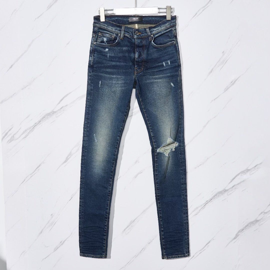 Amiri Amiri Men's Washed Distressed Jeans Size US 30 / EU 46 - 1 Thumbnail