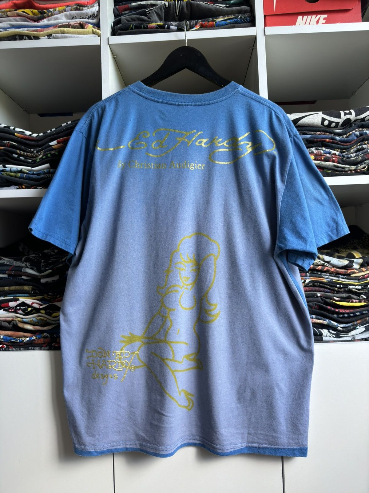 Christian Audigier × Ed Hardy × Vintage Vintage Ed Hardy Keep It Playa Graphic T Shirt Tee Size US XL / EU 56 / 4 - 5 Thumbnail