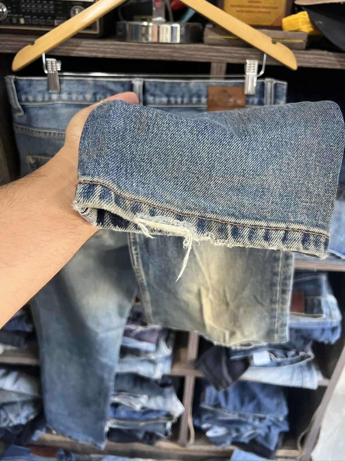 Quiksilver 🔥Rare Quiksilver Distressed Denim Size US 35 - 13 Thumbnail