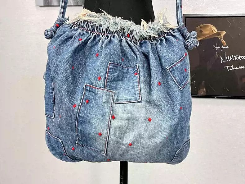 Undercover Undercover 02ss haze patchwork denim satchel-2505 Size ONE SIZE - 3 Thumbnail