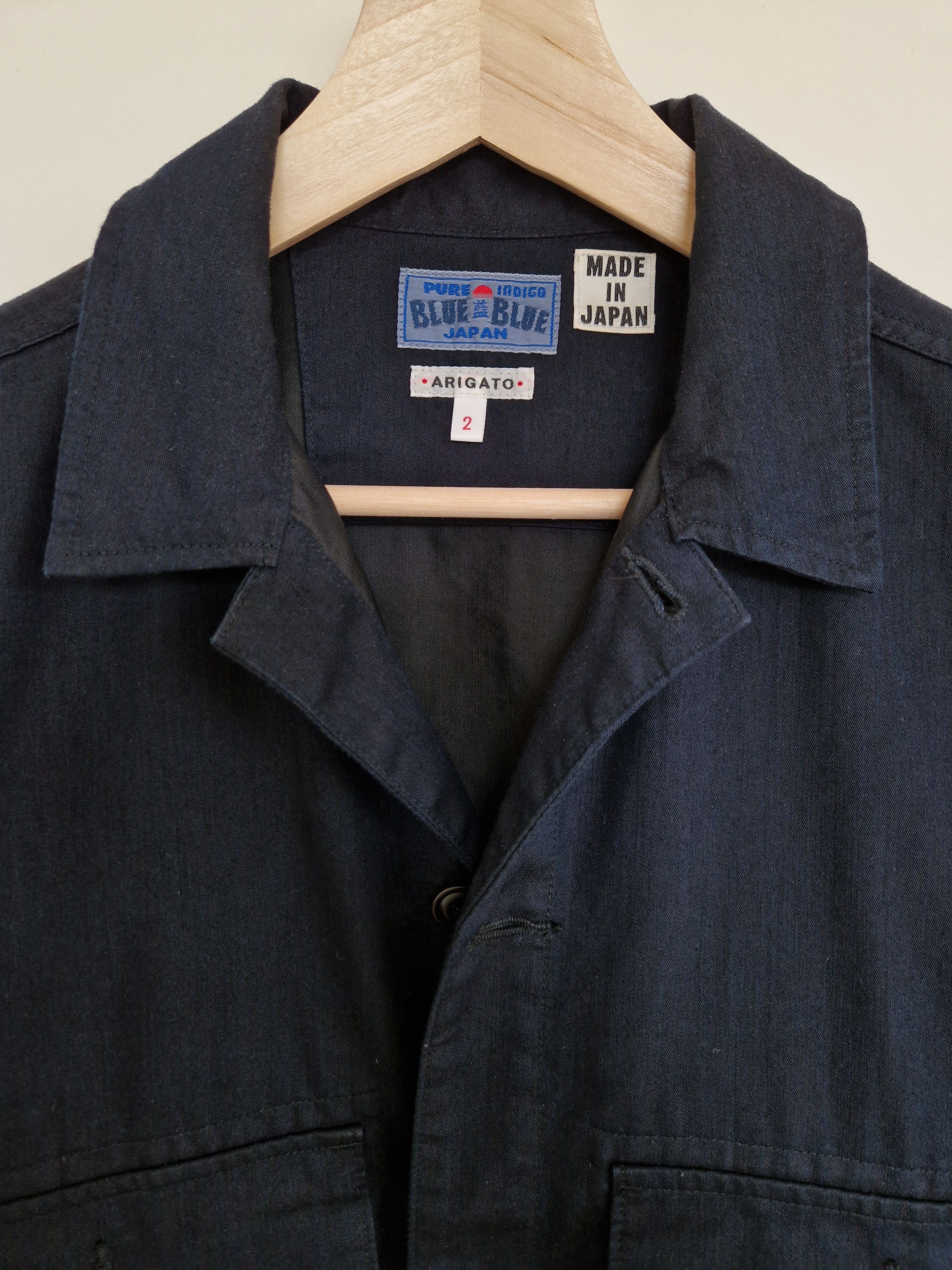 Blue Blue Japan Indigo-dyed Cargo Shirt Size US M / EU 48-50 / 2 - 2 Thumbnail