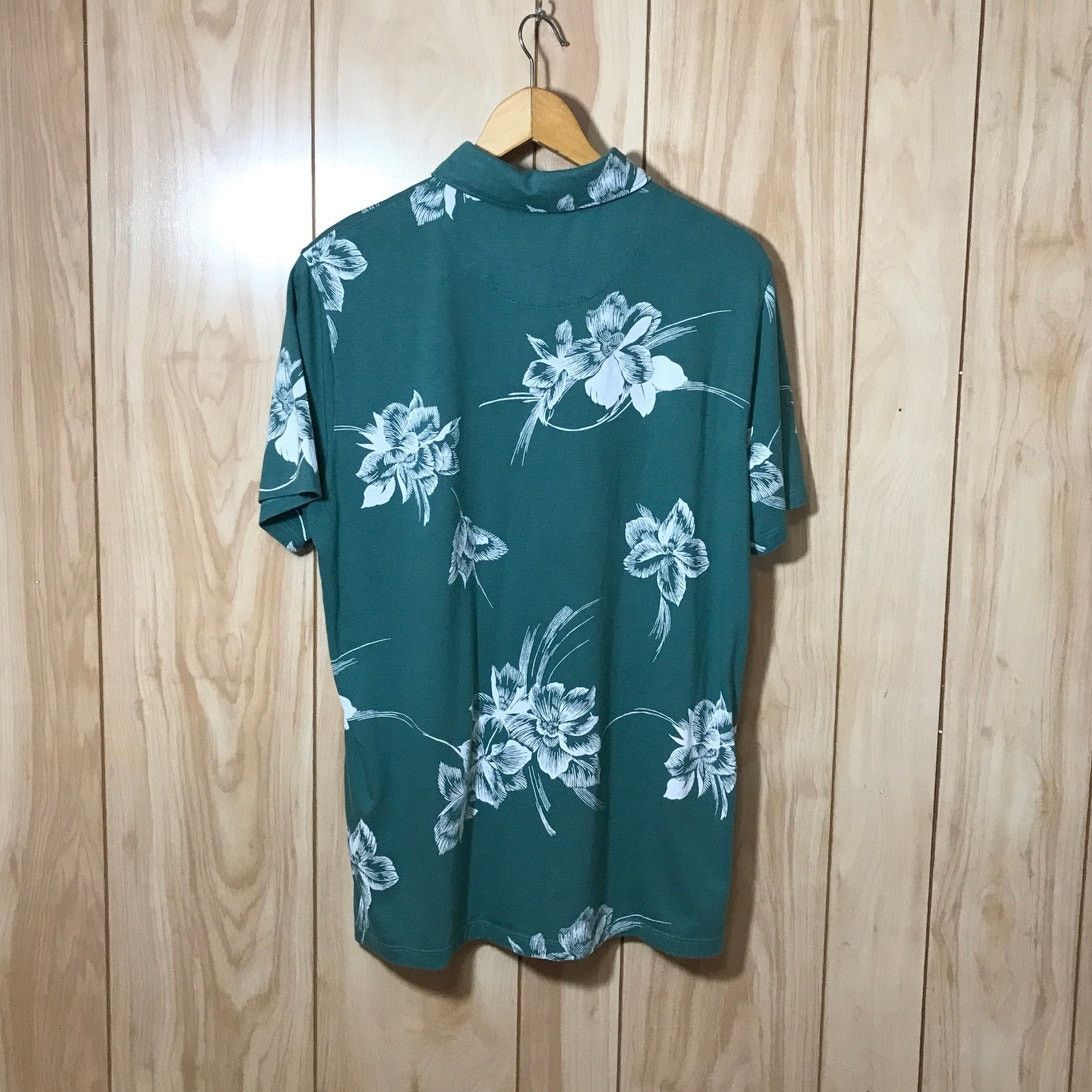 Express Express Floral Collared Short Sleeve Polo Shirt M Size US M / EU 48-50 / 2 - 2 Thumbnail
