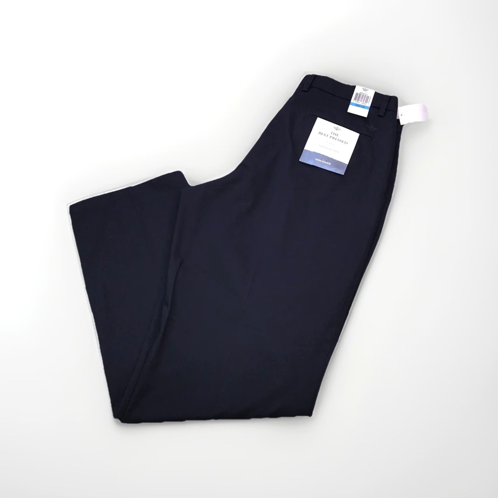 Dockers DOCKERS Signature Khaki Pants Navy 36x34 Pleated Classic Fit Straight Leg Men’s NWT Size US 36 / EU 52 - 2 Thumbnail