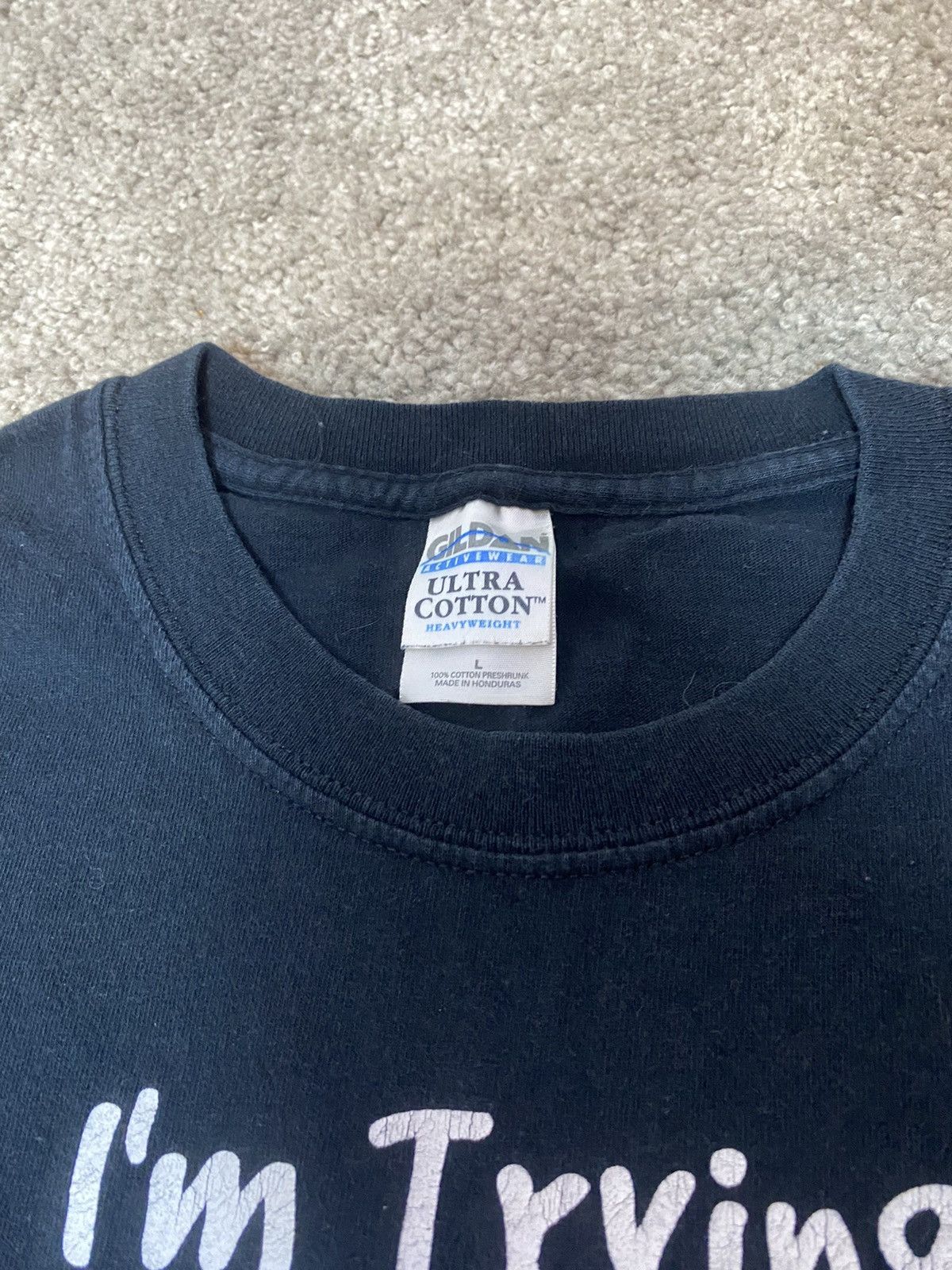 Vintage Funny Vintage 90s Opium Text Shirt Size US L / EU 52-54 / 3 - 3 Thumbnail