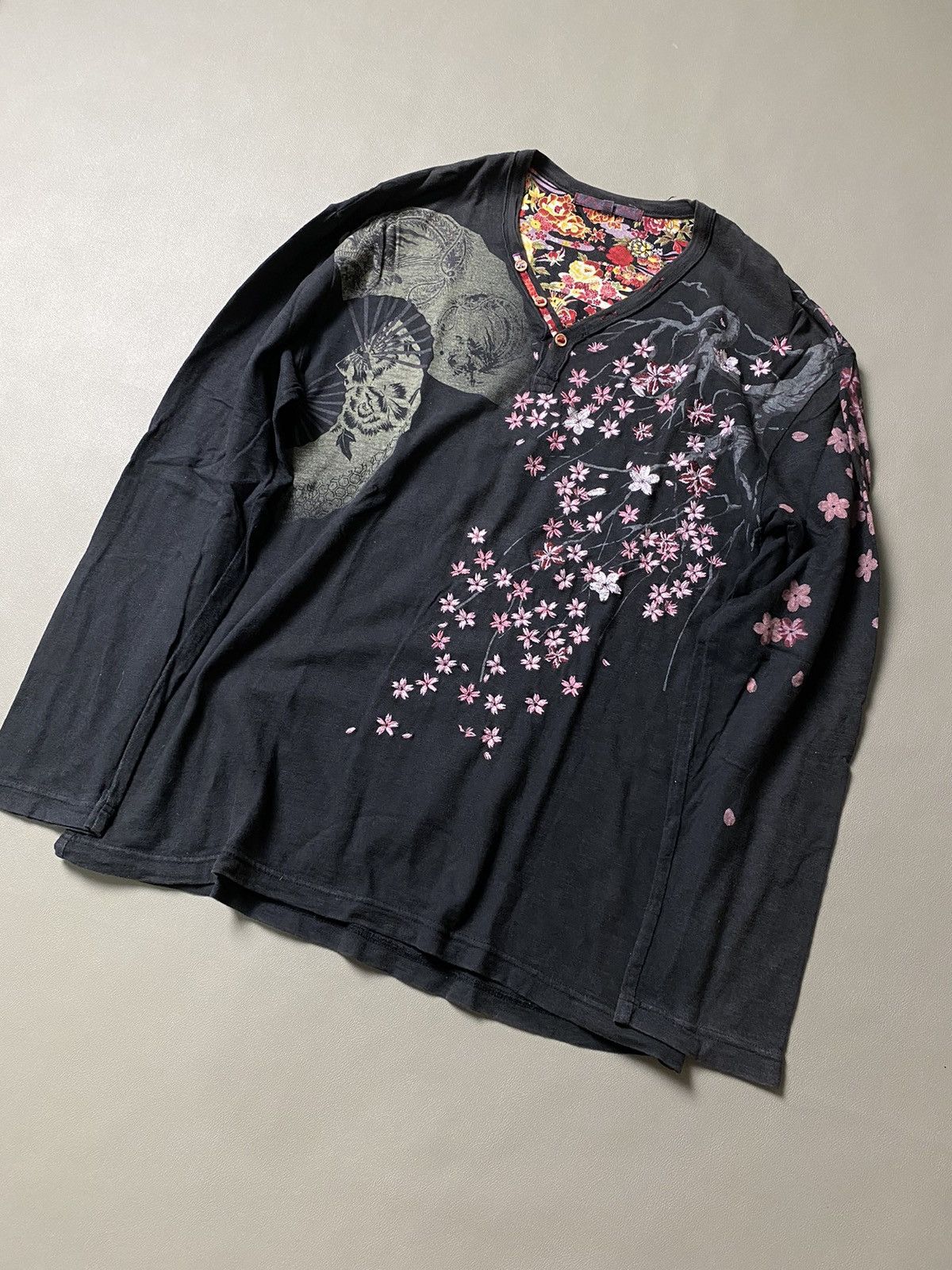 Japanese Brand Vintage Karakuri Sukajan Longsleeve Size US L / EU 52-54 / 3 - 3 Thumbnail