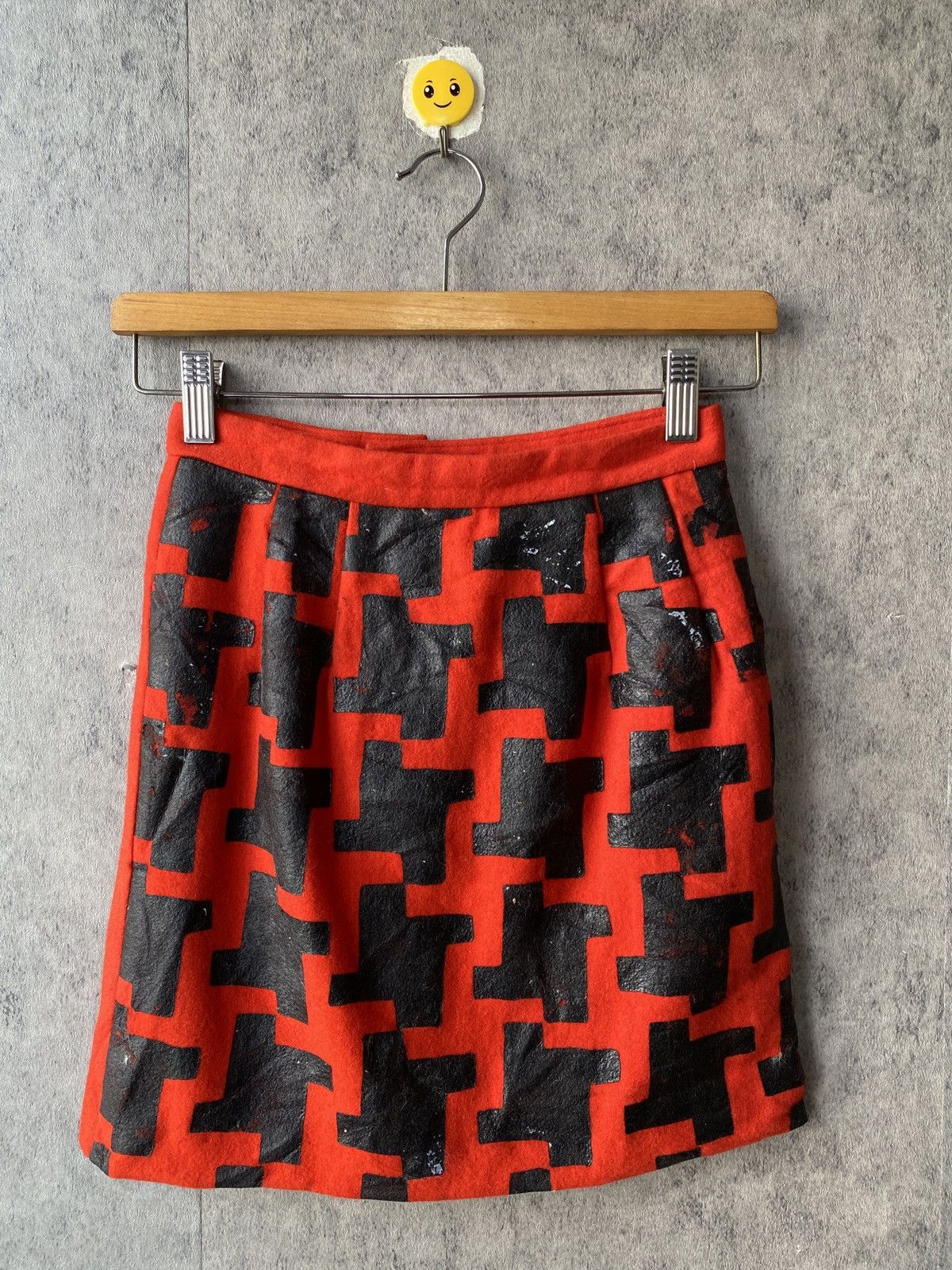 Comme des Garcons AD1991 Comme Des Garcons Wool Skirt Size 23" - 2 Thumbnail