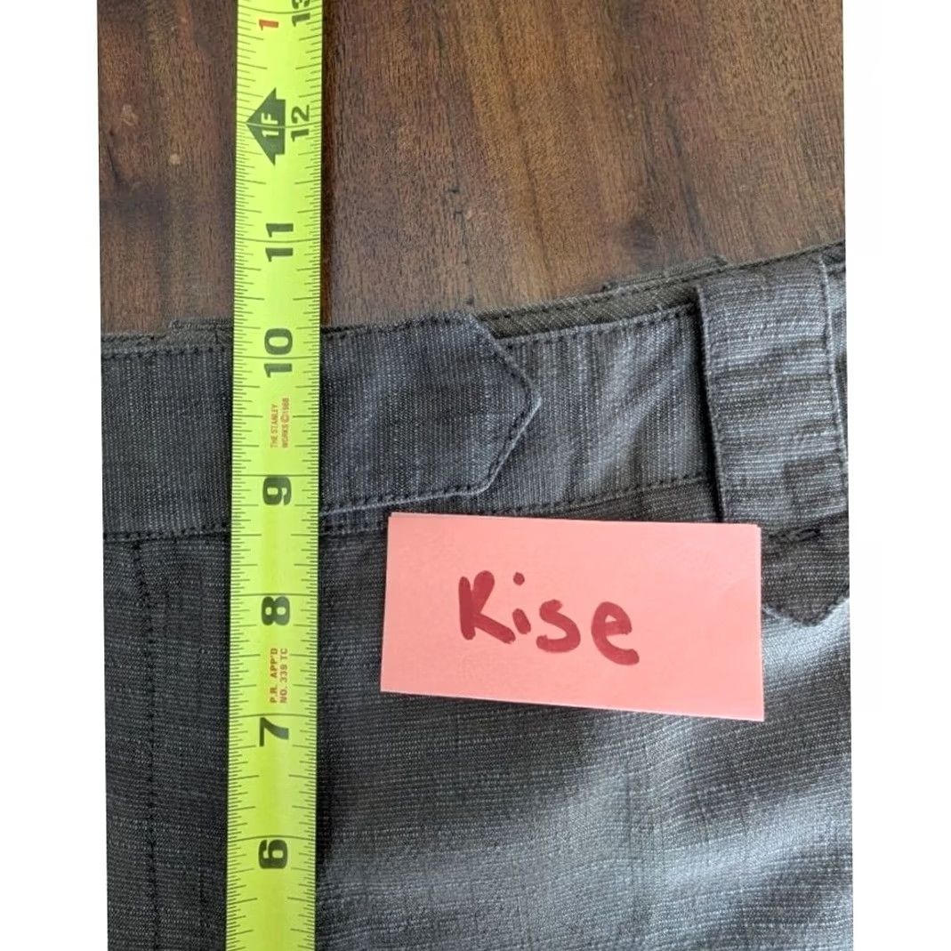 Vintage Taupe Brown Stretch Cropped Dress Pants Front Zip Pockets Womens Sz 8 Office Shoes? actually no shoes. Size 30" / US 8 / IT 44 - 7 Thumbnail