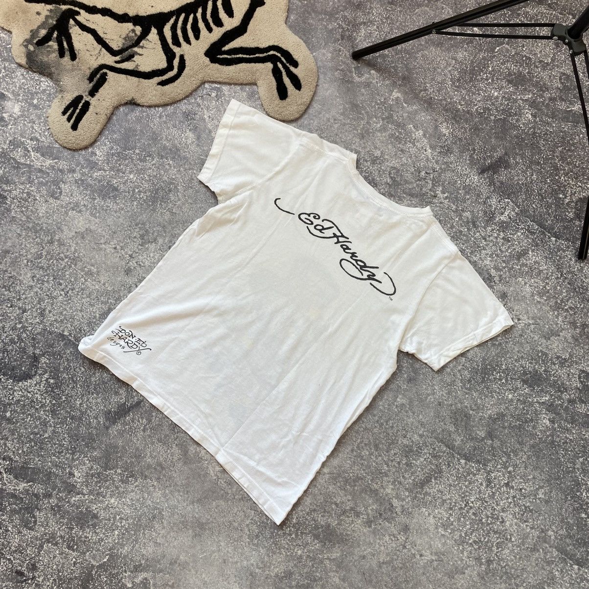 Ed Hardy Vintage Ed Hardy by Christian Audigier Big Logo y2k tee Size S / US 4 / IT 40 - 13 Thumbnail