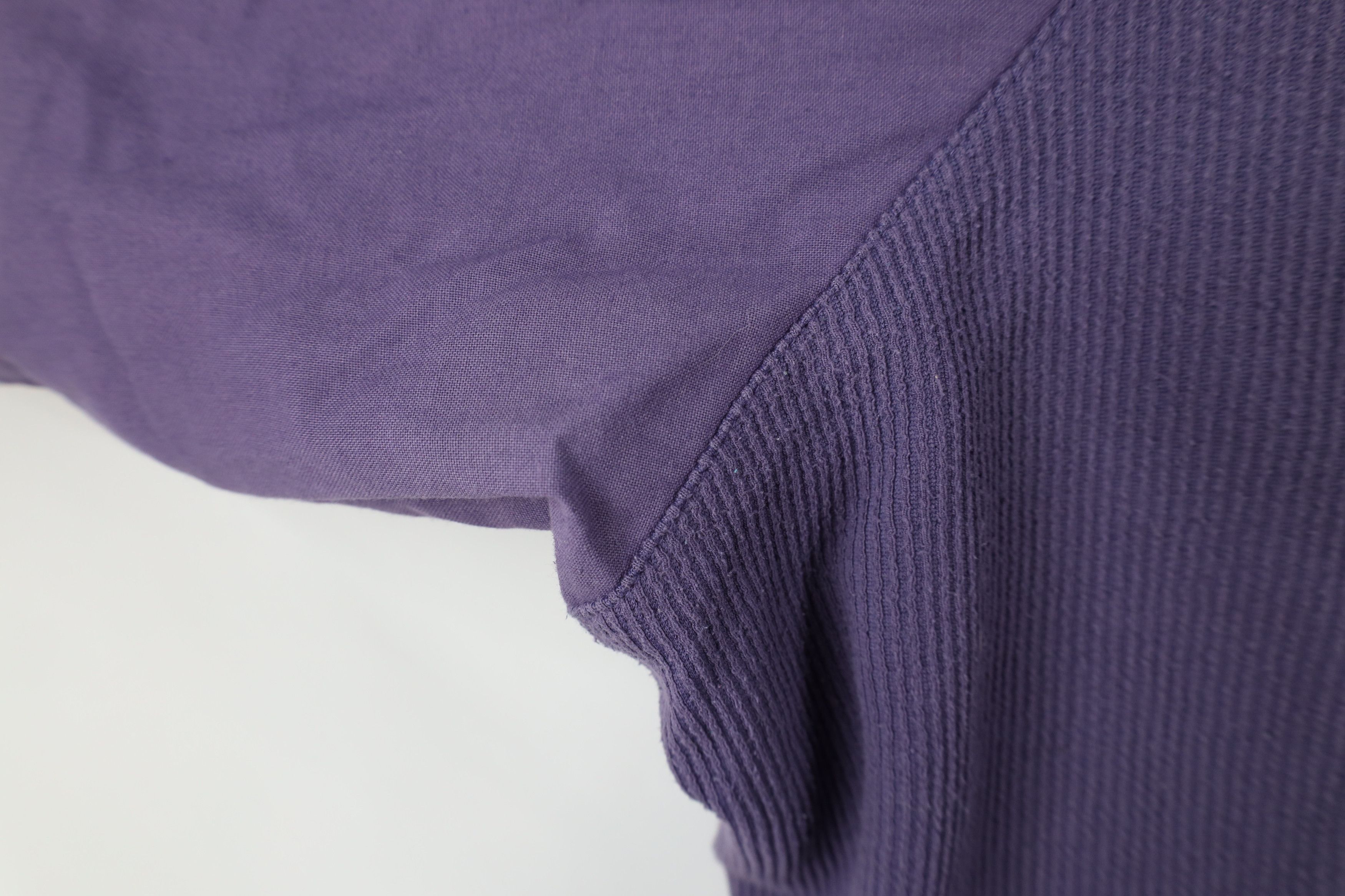 Vintage Vintage 90s Streetwear Ribbed Pullover Polo Shirt Purple Size US XXL / EU 58 / 5 - 6 Thumbnail