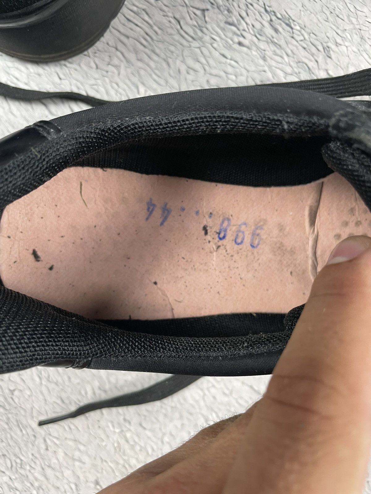 Prada × Vintage Prada Match Race Sneakers 44 Black Suede Shoes Size US 10.5 / EU 43-44 - 11 Thumbnail