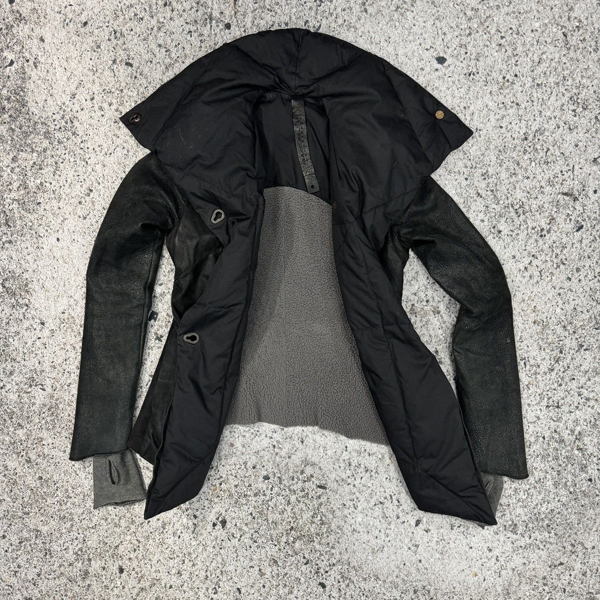 Isaac Sellam Experience Isaac Sellam Experience Lambskin Leather Down Puffer Jacket Size XS / US 0-2 / IT 36-38 - 4 Thumbnail