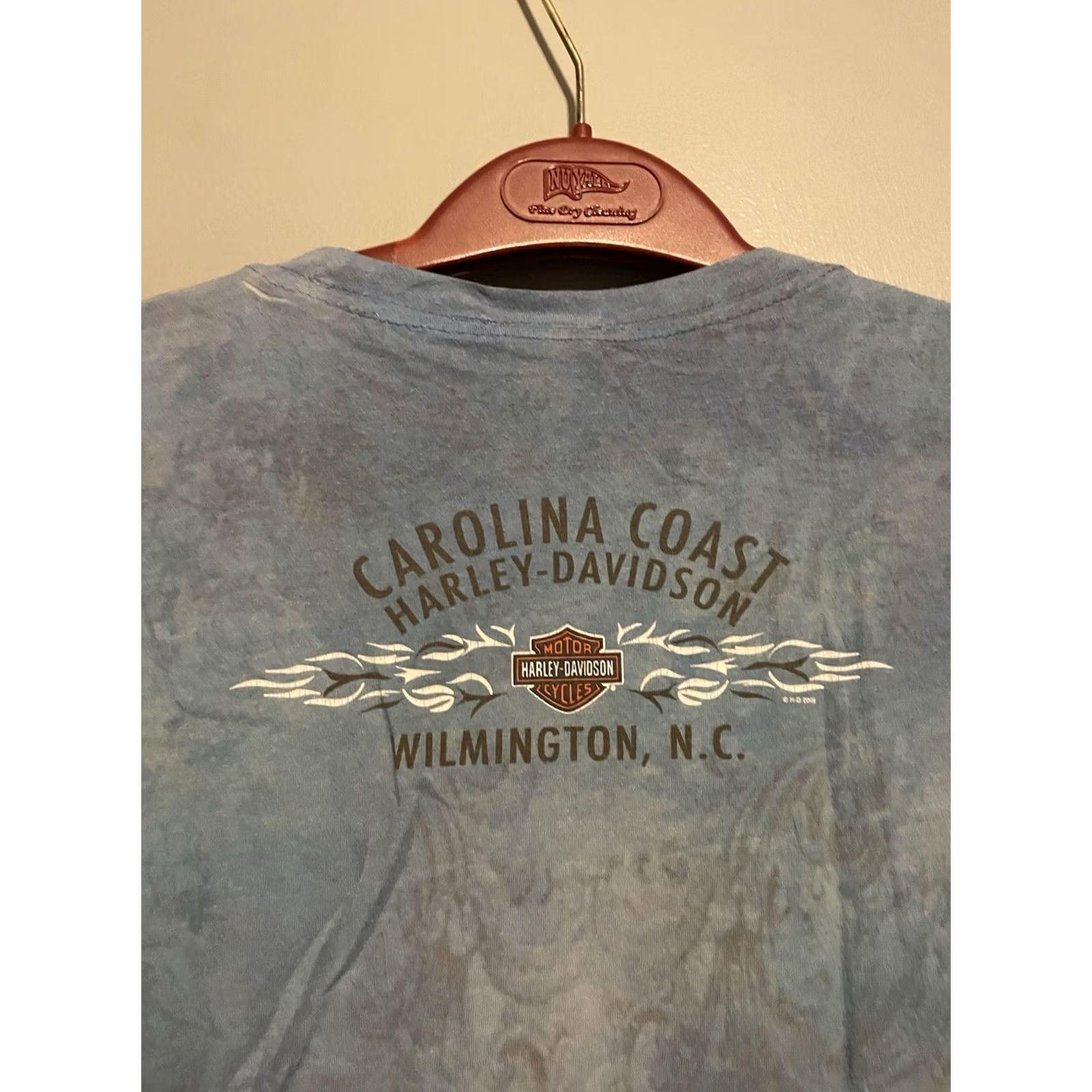 Harley Davidson Harley-Davidson Shirt Womens Small Blue White Tie Dye Biker T-Shirt Size S / US 4 / IT 40 - 5 Thumbnail