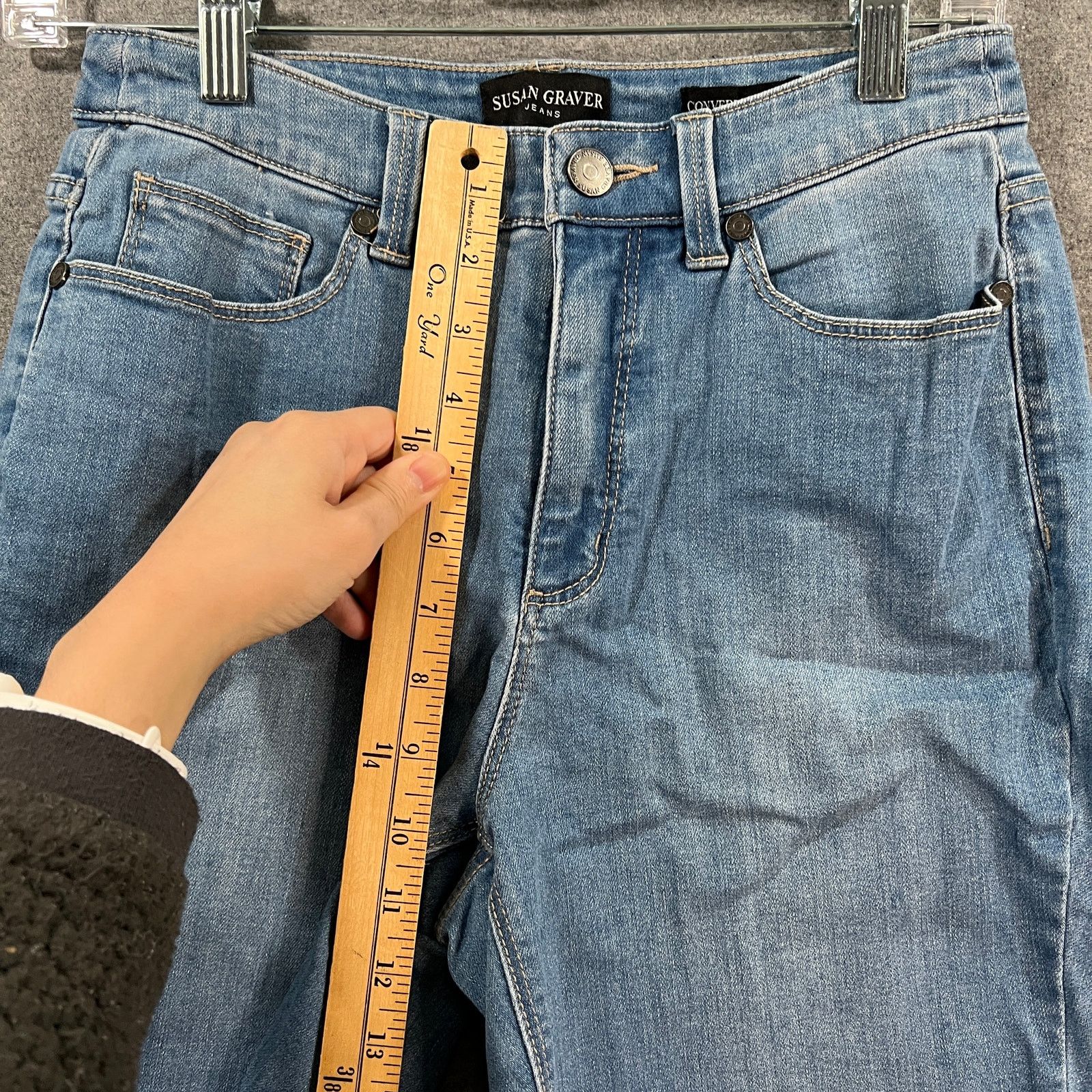 Other Susan Graver Customizable Cuffed Denim Shorts Medium Size 27" / US 4 / IT 40 - 7 Thumbnail