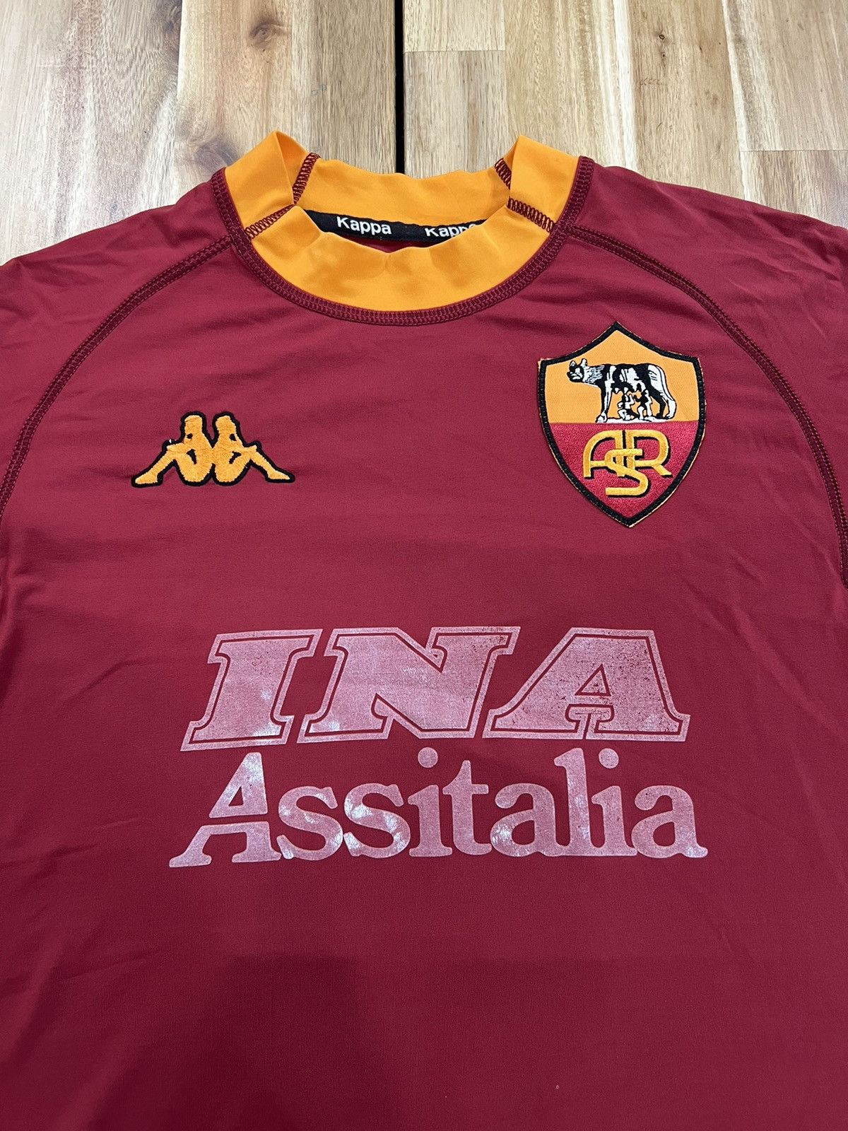 VINTAGE KAPPA FC AS ROMA HOME 2000/01 JERSEY