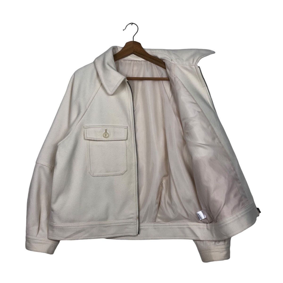 Japanese Brand 📌Vintage Cropped Wool Biker Jacket GU Size US XL / EU 56 / 4 - 12 Thumbnail