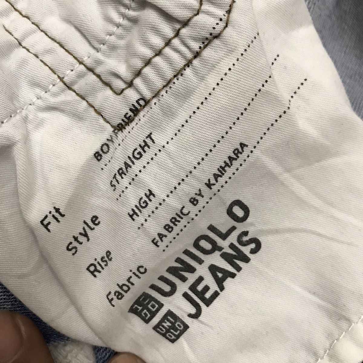 Japanese Brand Uniqlo Fabric by Kaihara Slim Fit Distressed Jeans Size 24" / US 00 / IT 34 - 12 Thumbnail
