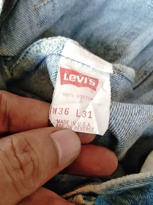 Levi's × Vintage 80s Vintage Levis 501 Made In USA Distressed Jeans 34x30 Size US 34 / EU 50 - 10 Thumbnail