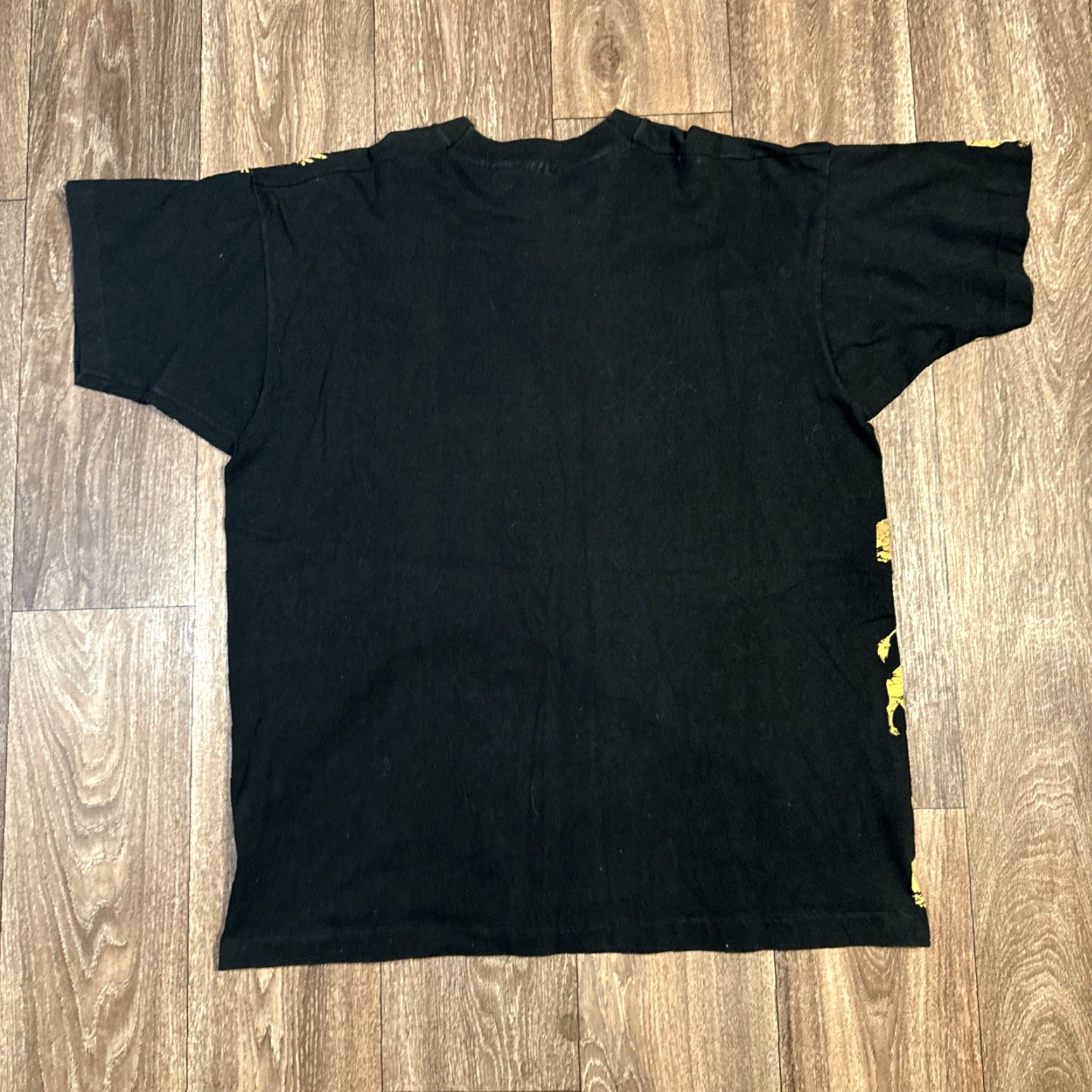 Disney VINTAGE The Lion King Disney Jerry Leigh All Over Print T Shirt XL Black Cotton Crew Neck Short Sleeve Lion King 90s Mens Rock Hut Disney Fans Size US XL / EU 56 / 4 - 6 Thumbnail