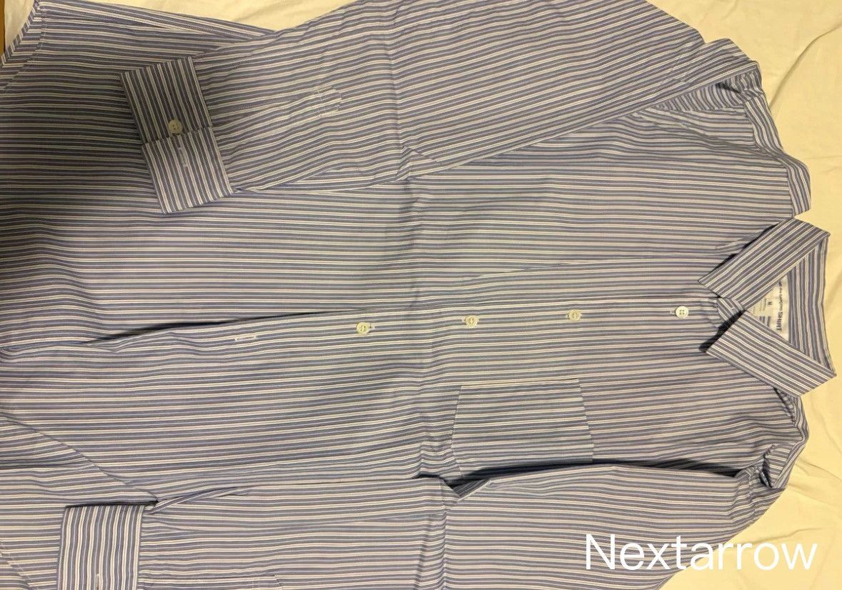 Comme des Garcons Blue striped short sleeved shirt 2412-Nextarrow Size US M / EU 48-50 / 2 - 1 Thumbnail