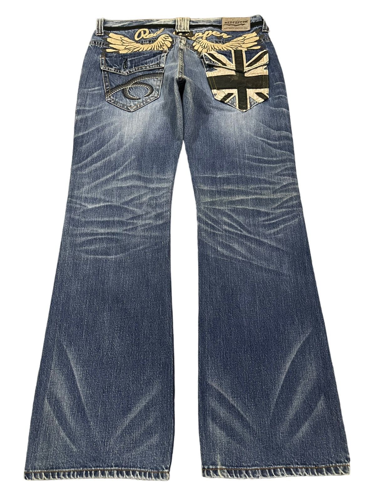 semanticdesign Vintage Japanese Brand Embroidered Style Bootcut Jeans Size US 34 / EU 50 - 1 Thumbnail