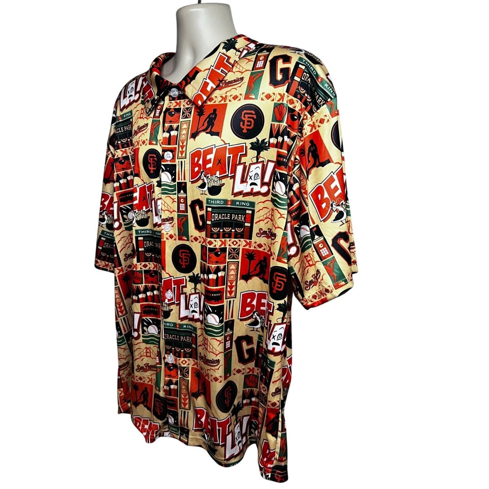 Other SF Giants Baseball Hawaiian Beat LA Button Up Shirt Medium Size US M / EU 48-50 / 2 - 3 Thumbnail