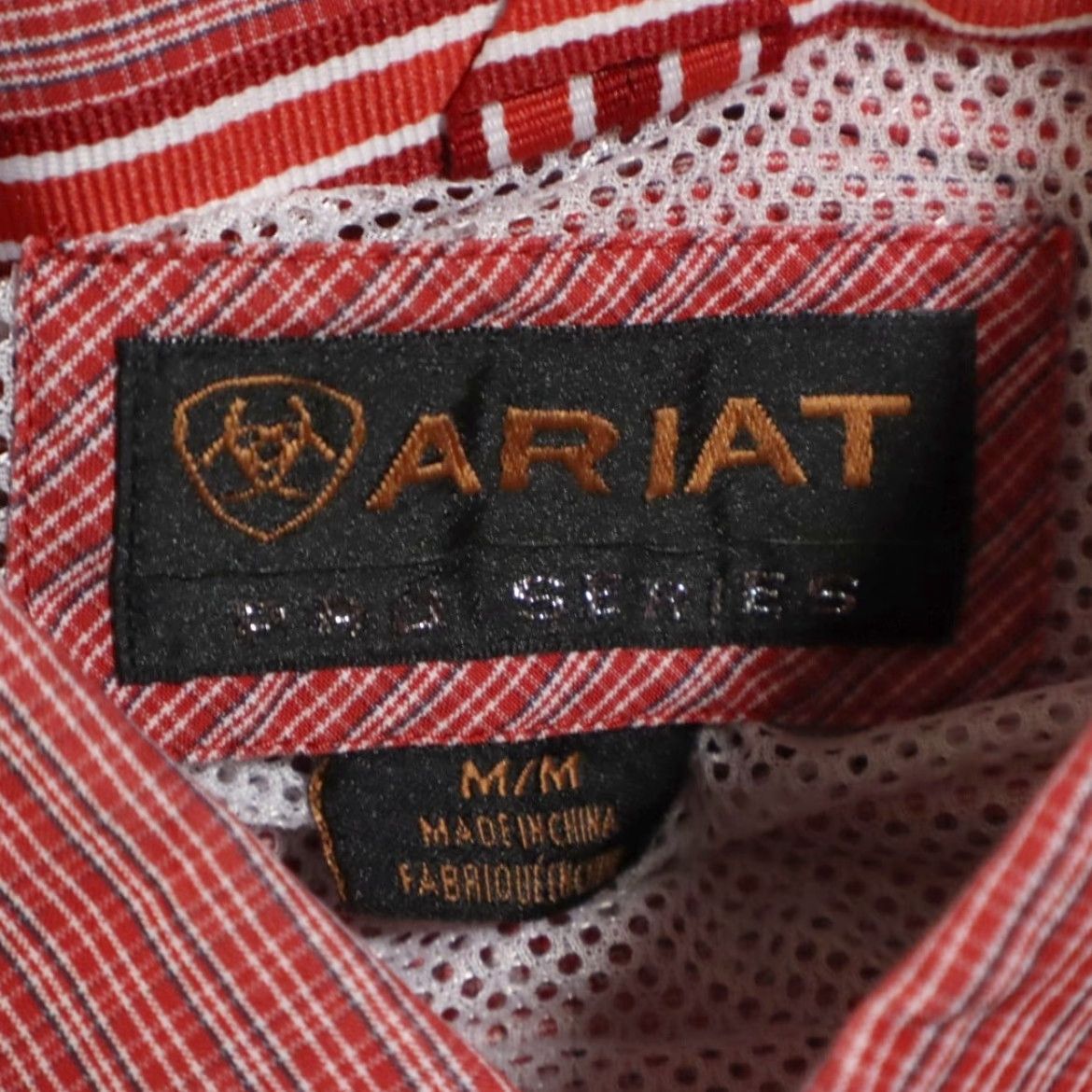 Ariat Ariat Pro Series Cotton Blend Gingham Button Down Shirt Red Men's M Size US M / EU 48-50 / 2 - 5 Thumbnail